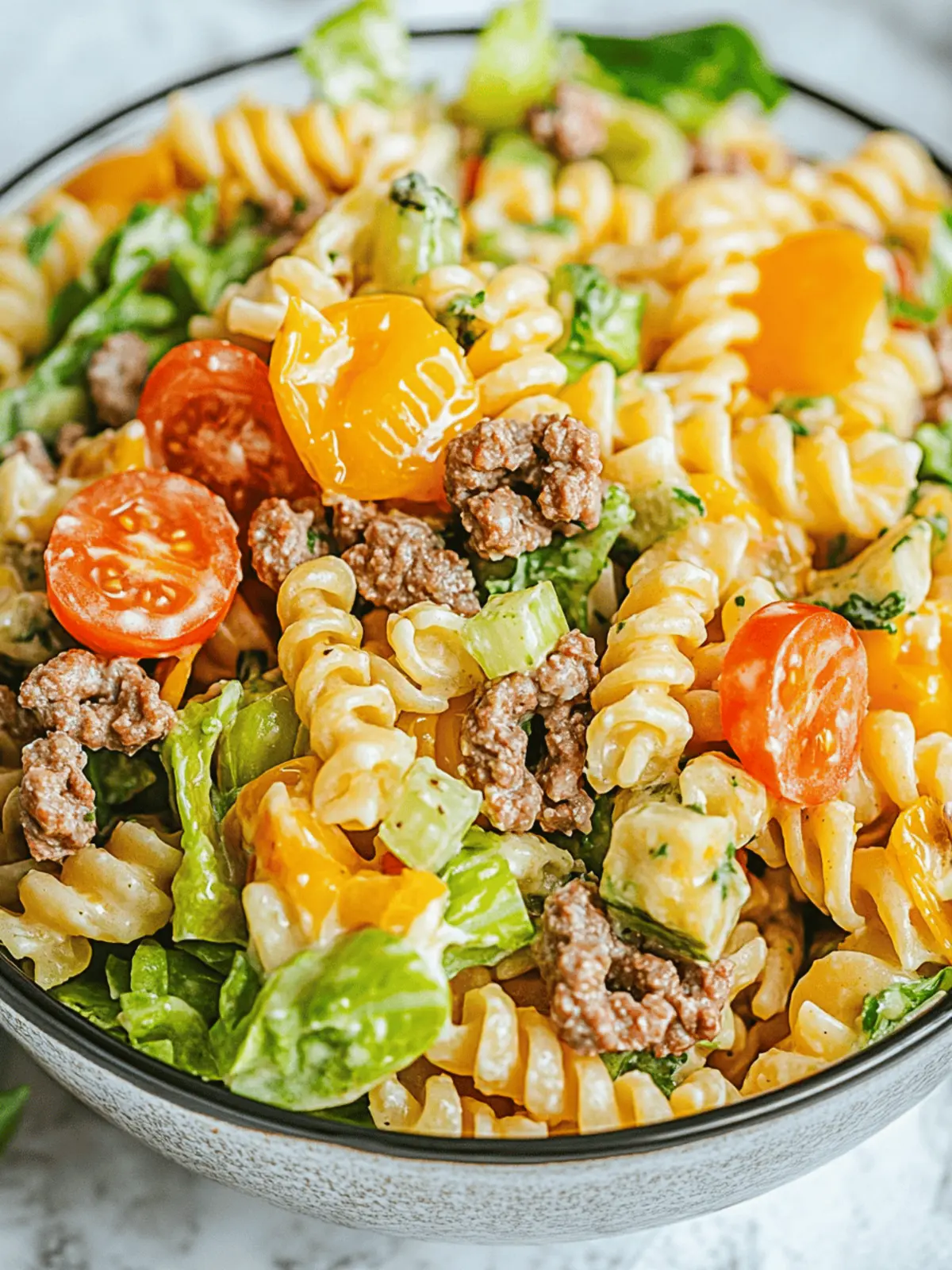 Big Mac Pasta Salad: Your New Favorite Comfort Food 2 Big Mac Pasta Salad