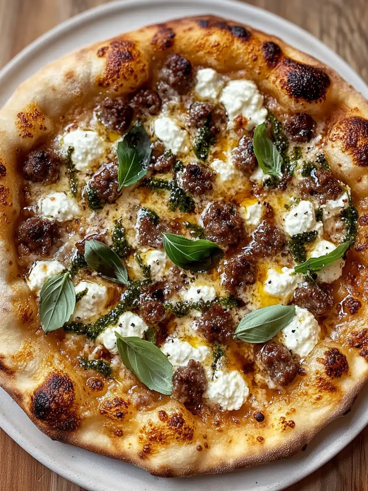 Satisfy Your Cravings with Sausage Ricotta Hot Honey Pizza 2 Sausage Ricotta Hot Honey Pizza
