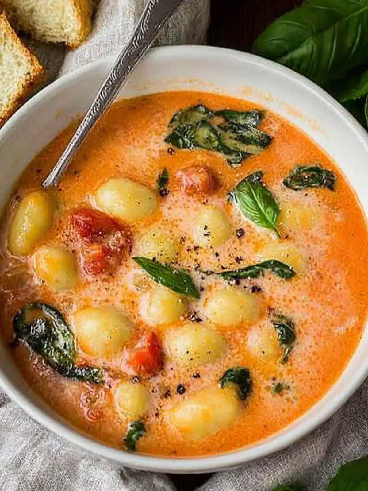 Cozy Tomato Gnocchi Soup for Comforting Home Dining 2 Tomato Gnocchi Soup
