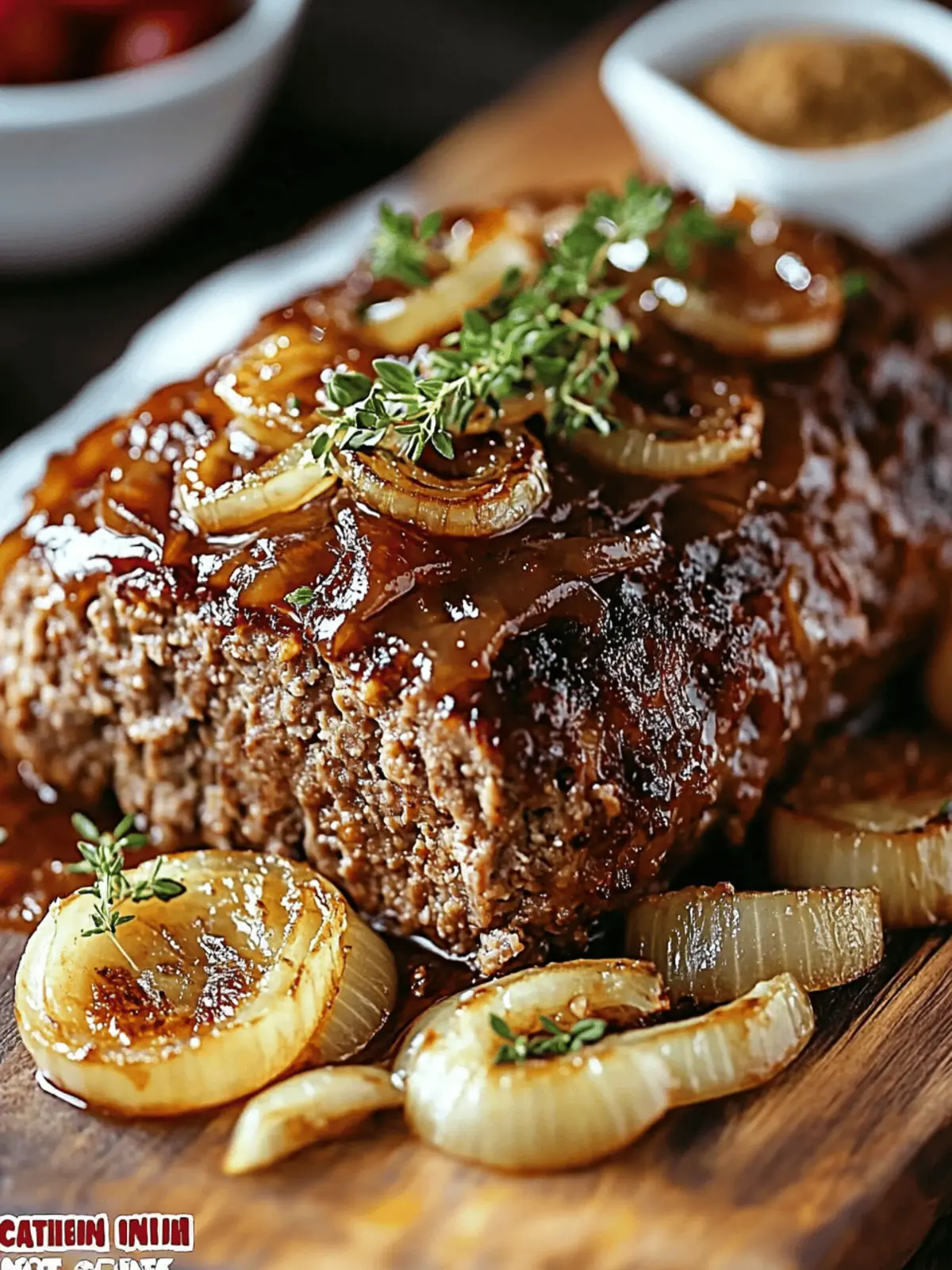 Savory French Onion Meatloaf That'll Melt in Your Mouth 2 French Onions Meatloaf