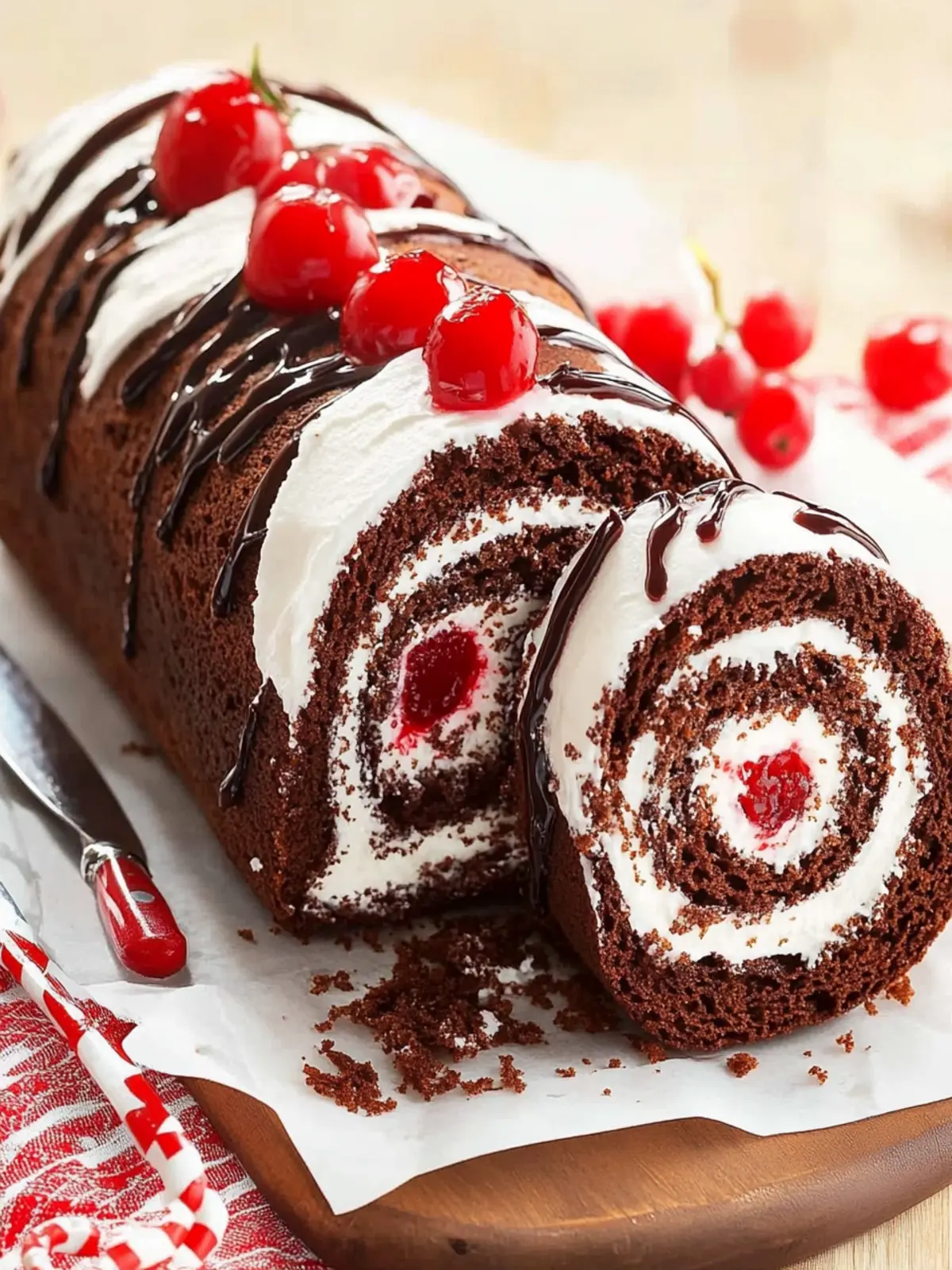 Decadent Black Forest Cake Roll Recipe You ll Love to Make 2 Black Forest Cake Roll