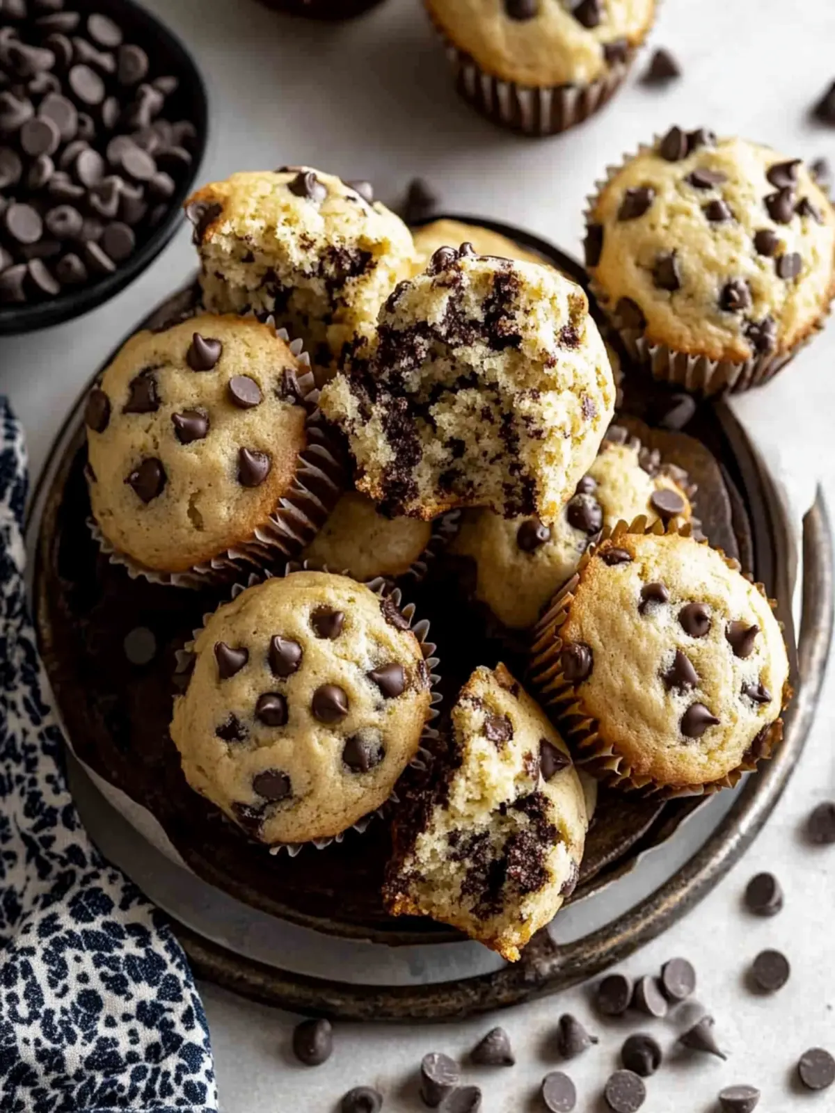 Irresistible Chocolate Chip Muffins for Sweet Mornings 3 Chocolate Chip Muffins