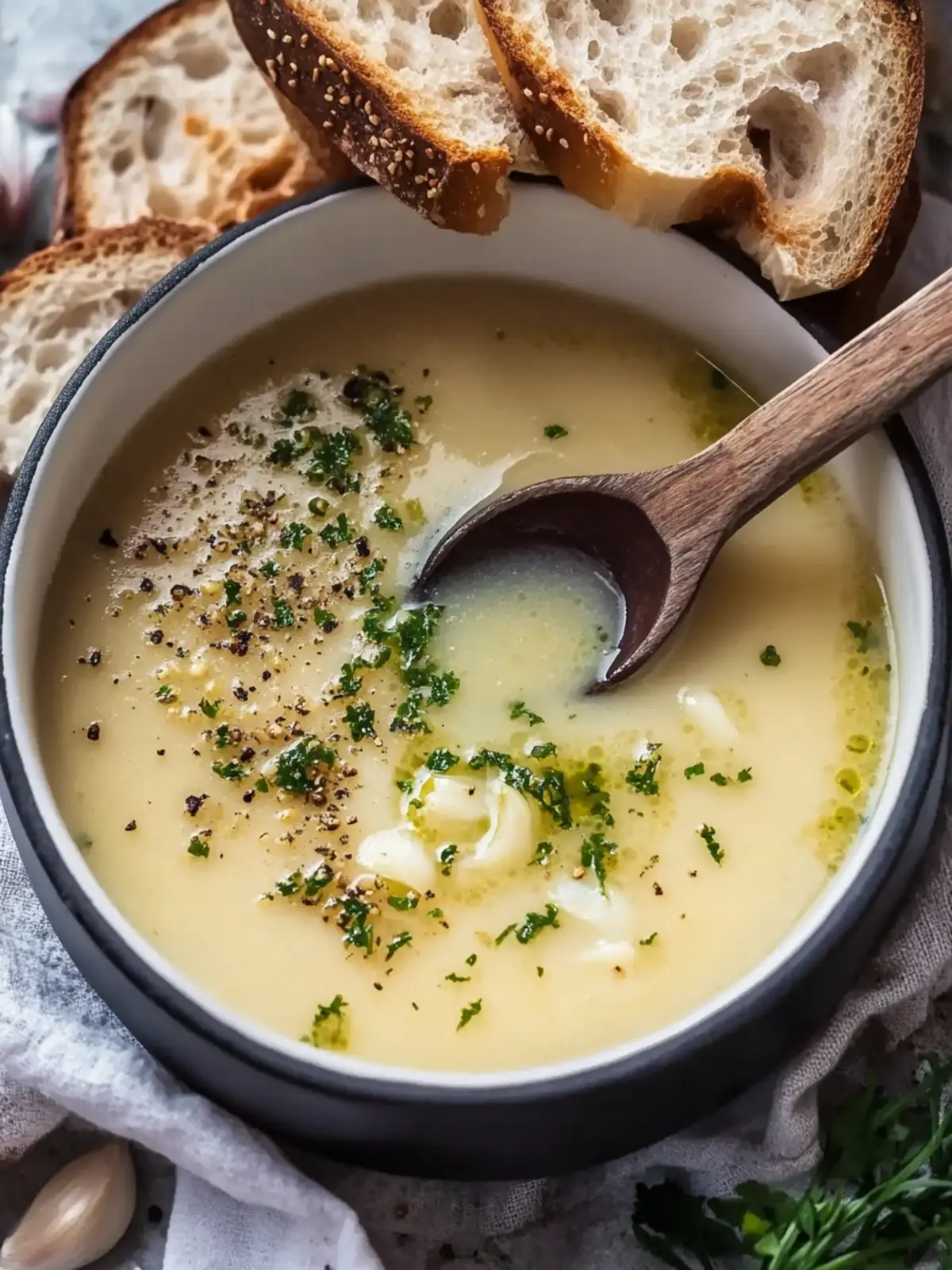Savor the Comfort of Country French Style Garlic Soup 2 Country French Style Garlic Soup