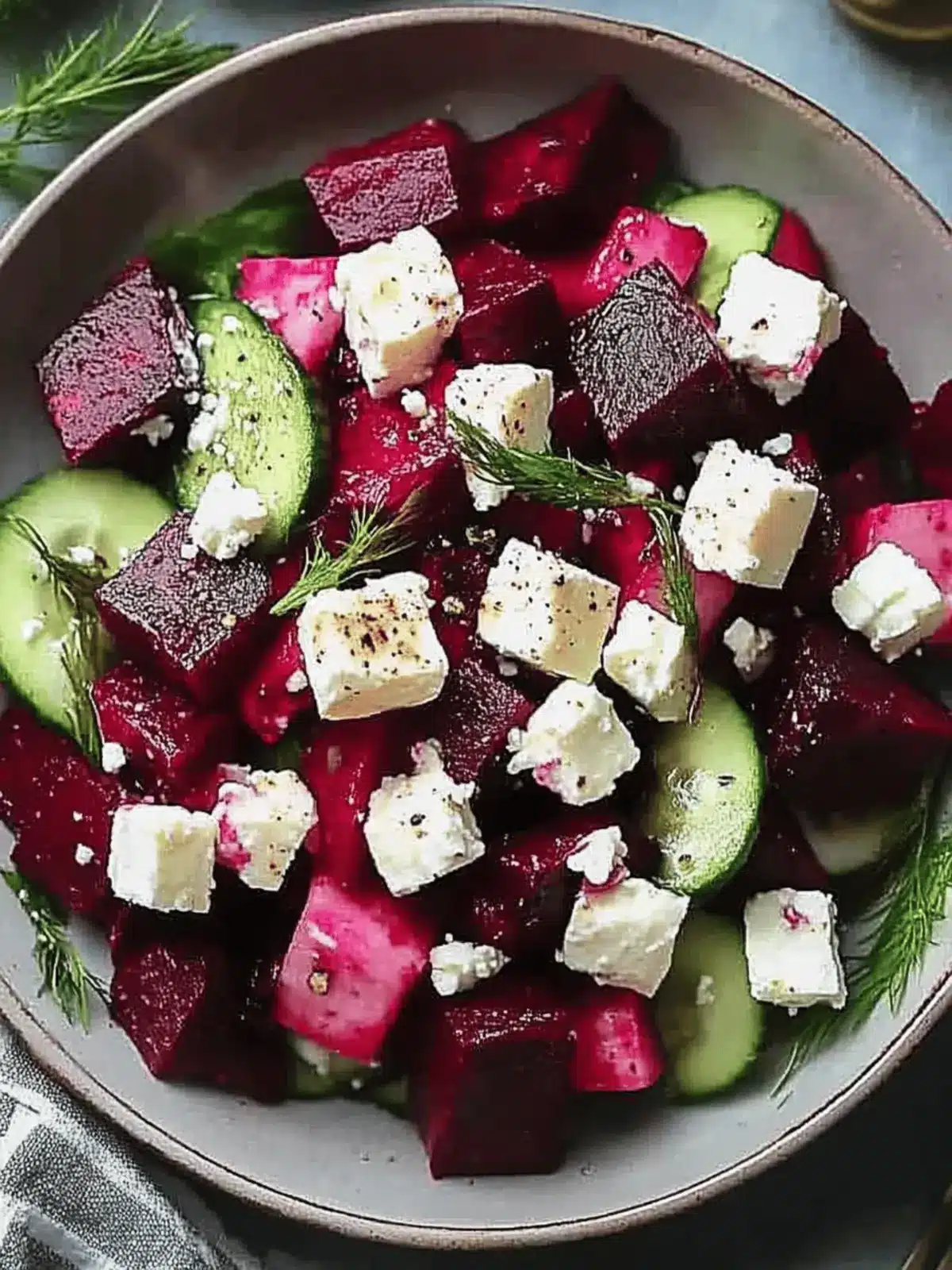 Fresh Beet Feta Salad: Quick, Colorful, and Oh-So Delicious 2 Fresh Beet Feta Salad