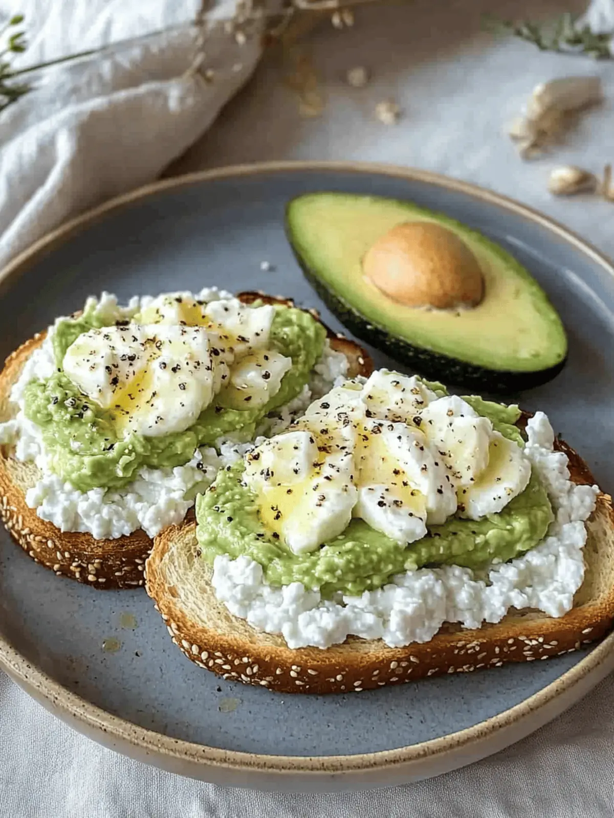 Cottage Cheese Avocado Toast for a Supercharged Morning 4 Cottage Cheese Avocado Toast