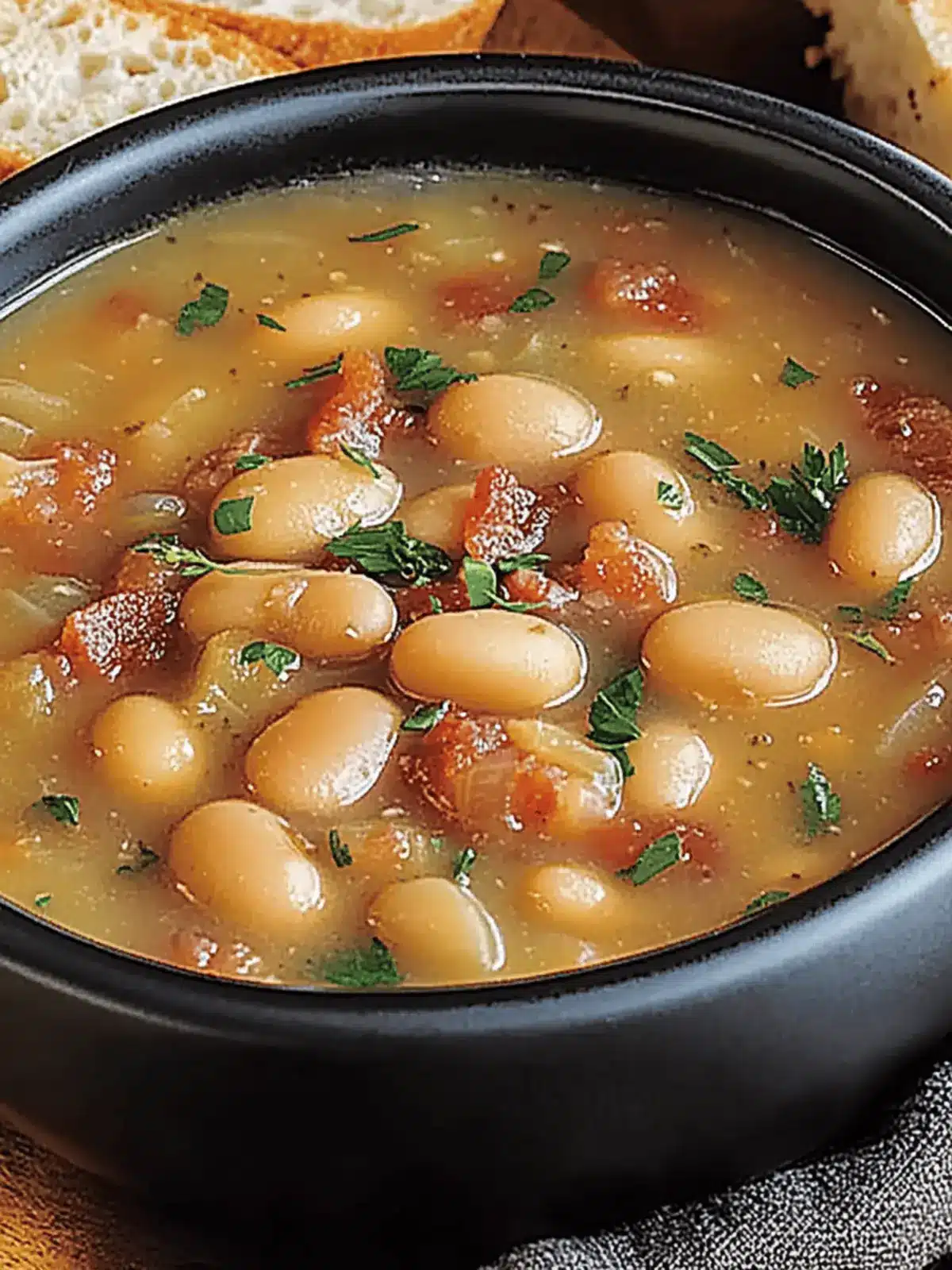 Cozy Up with Homemade Bean with Bacon Soup Tonight 2 Bean with Bacon Soup