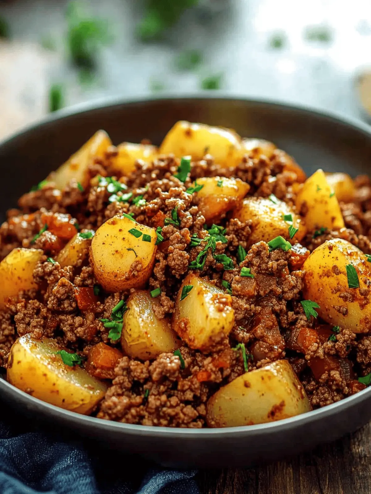 Ground Beef with Potatoes: Quick One-Pan Comfort Delight 3 Ground Beef with Potatoes