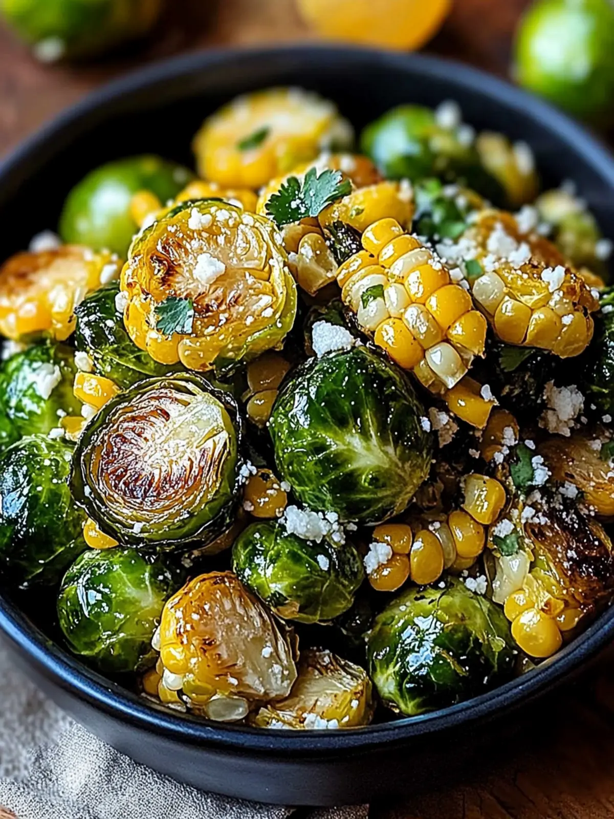 Savor Mexican Street Corn Brussels Sprouts with Zesty Flavor 4 Mexican Street Corn Brussels Sprouts
