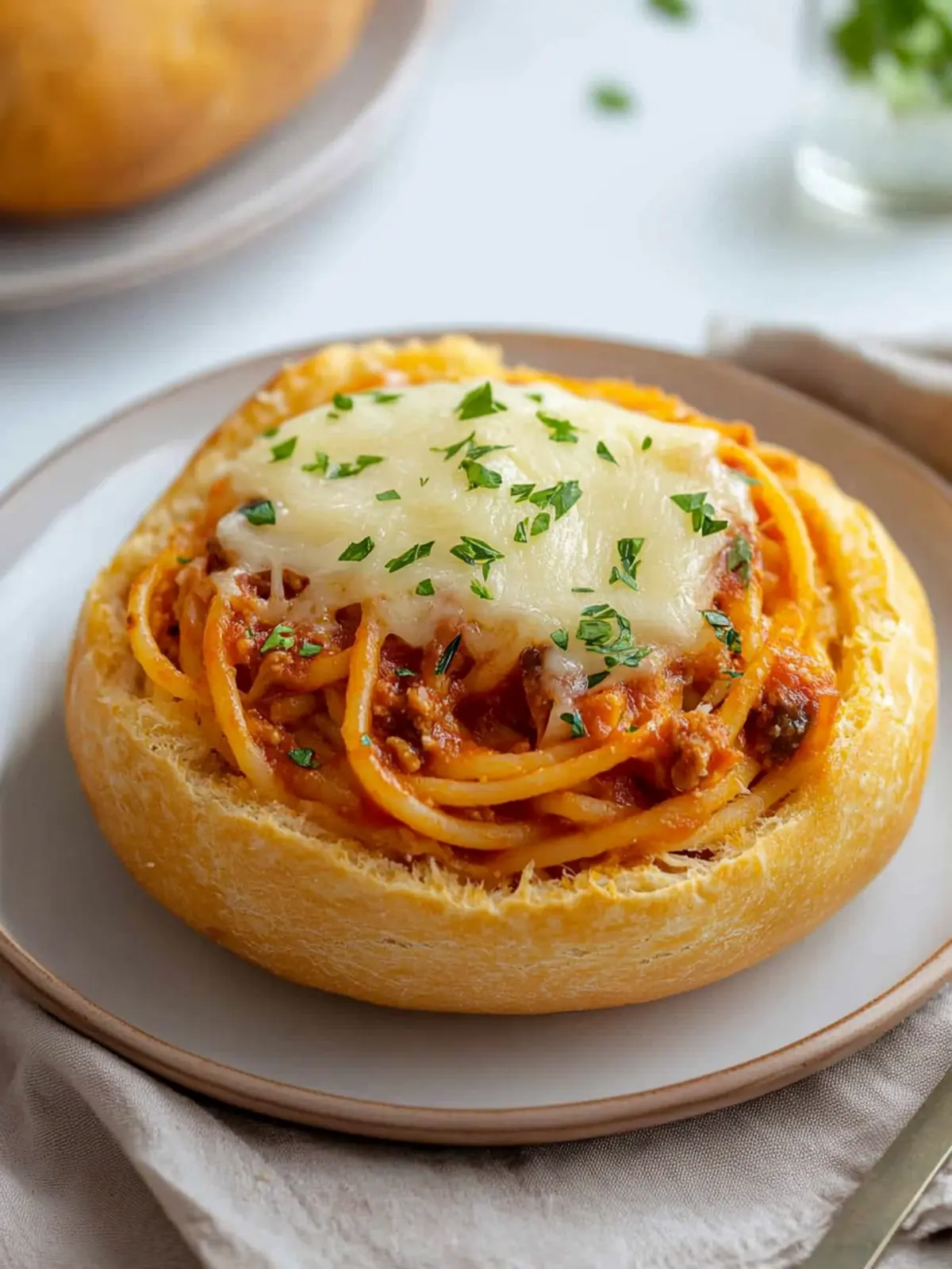 Savor Bread Bowl Spaghetti: A Cozy Dinner Delight! 4 Bread Bowl Spaghetti