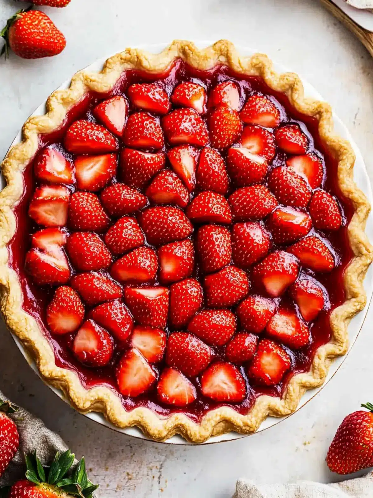 Irresistible Fresh Strawberry Pie Recipe Your Family Will Love 2 Fresh Strawberry Pie