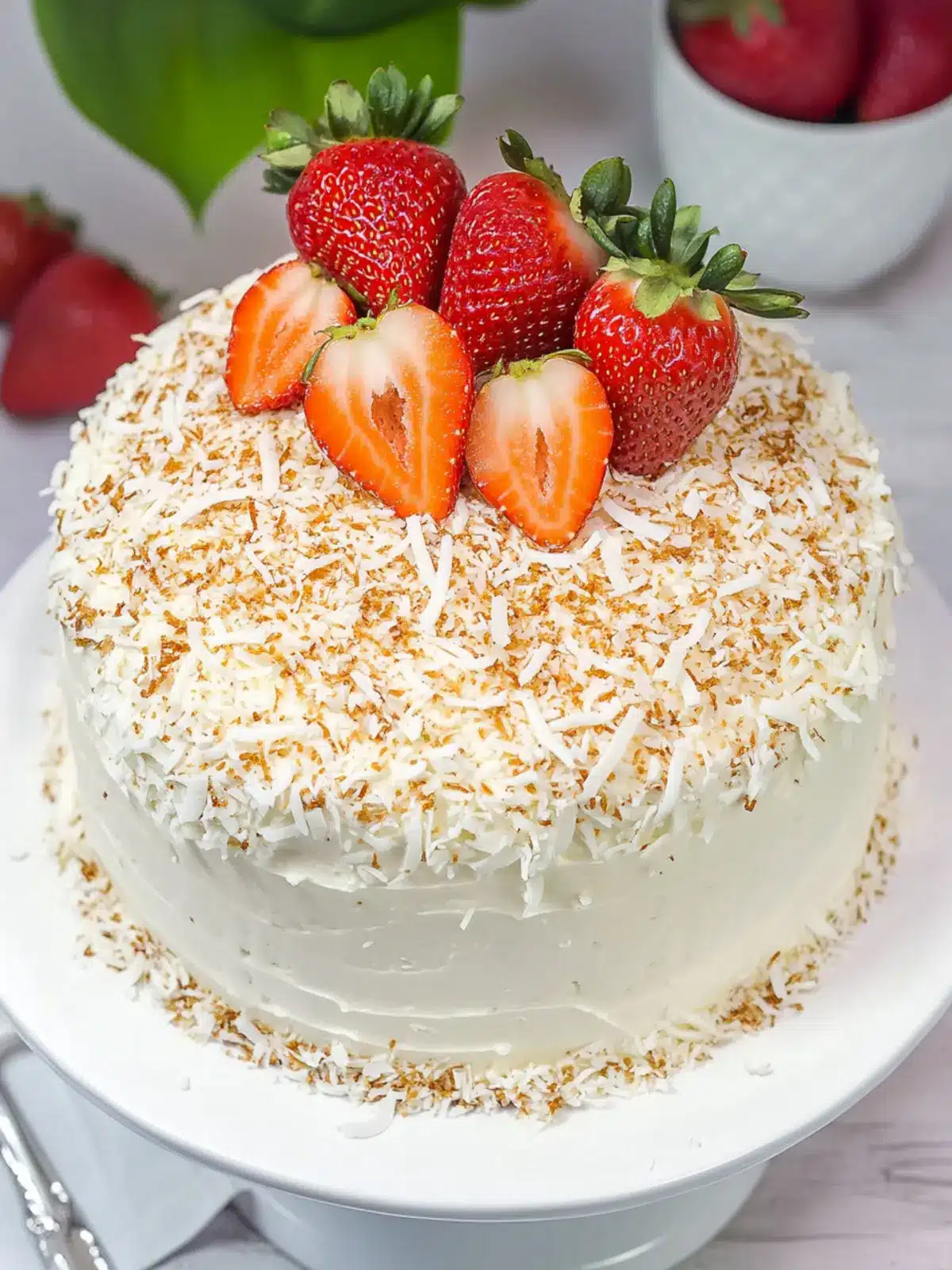 Heavenly Coconut Strawberry Cake That Wows Every Bite 4 Coconut Strawberry Cake