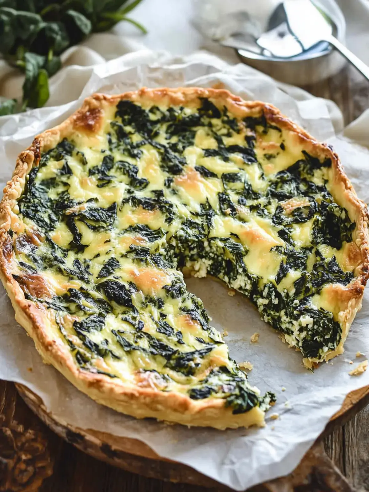 Easy Crustless Spinach Cheese Pie You ll Love for Dinner 4 Crustless Spinach Cheese Pie
