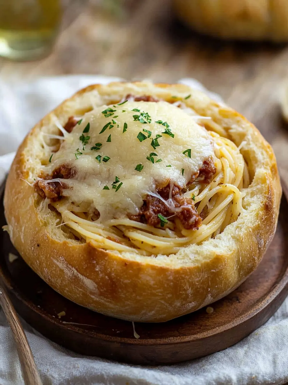 Savor Bread Bowl Spaghetti: A Cozy Dinner Delight! 3 Bread Bowl Spaghetti