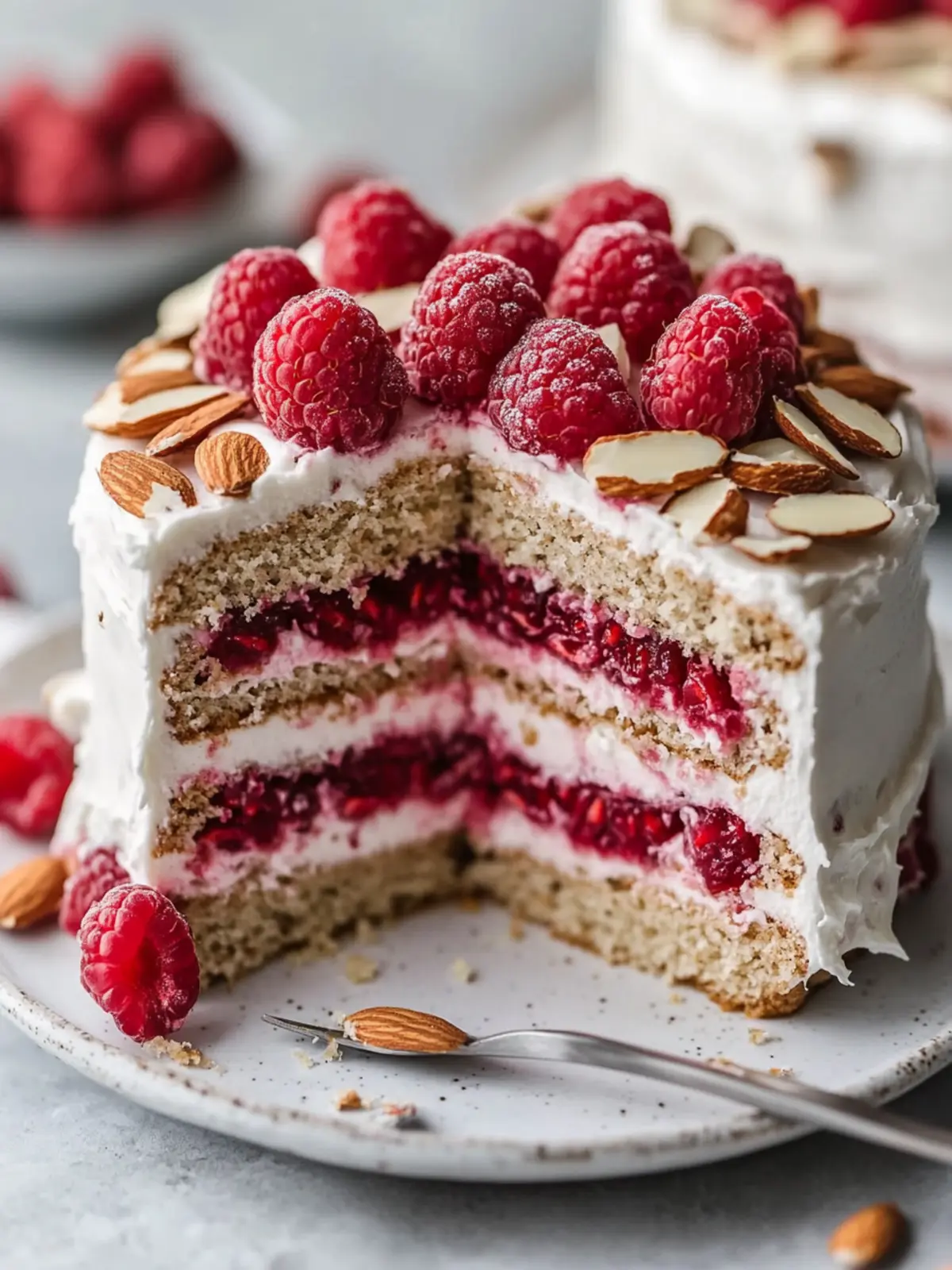 Indulge in One Bowl Vegan Almond Raspberry Cake Bliss 2 One Bowl Vegan Almond Raspberry Cake