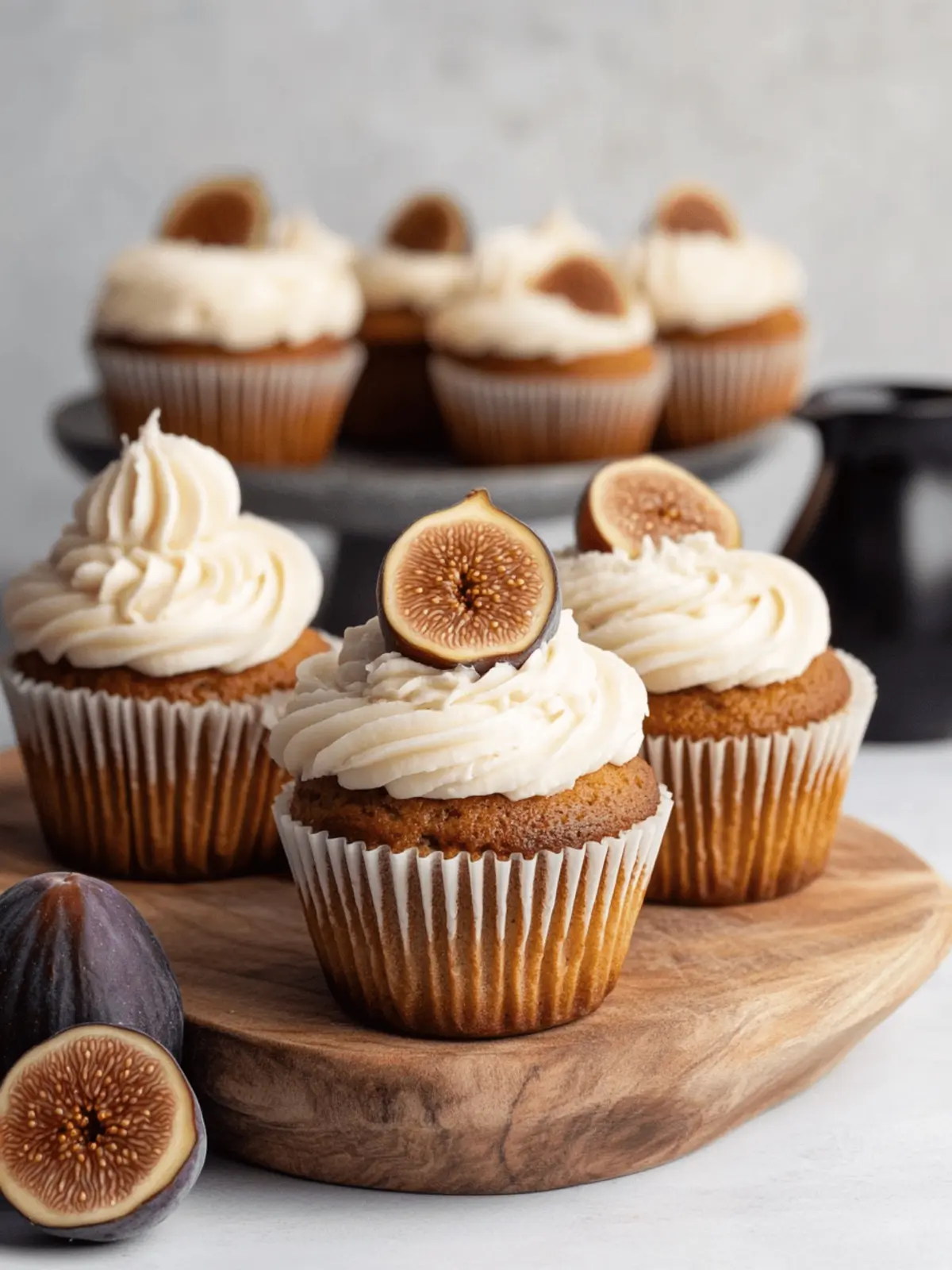 Fig Cupcakes with Honey Cream Cheese Frosting to Savor This Fall 4 Fig Cupcakes with Honey Cream Cheese Frosting