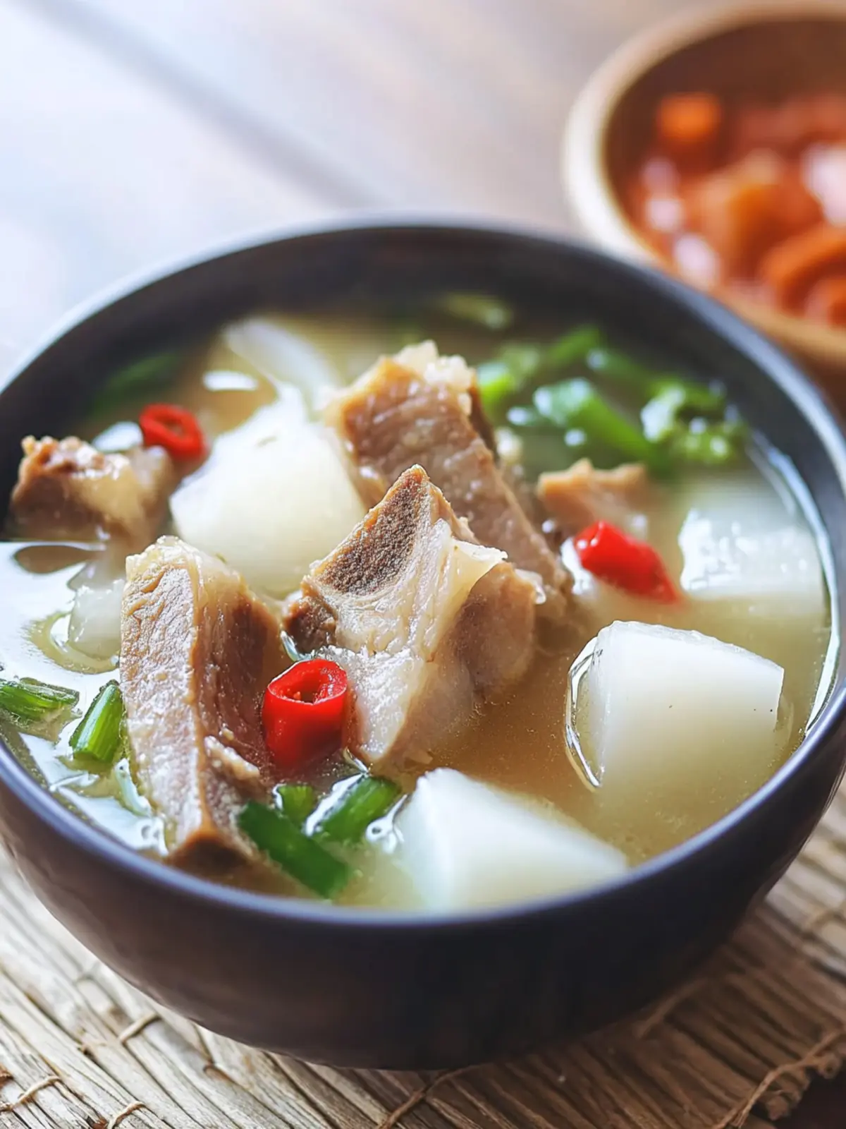 Hearty Pork Rib Soup with Daikon for Cozy Nights at Home 3 Pork Rib Soup with Daikon