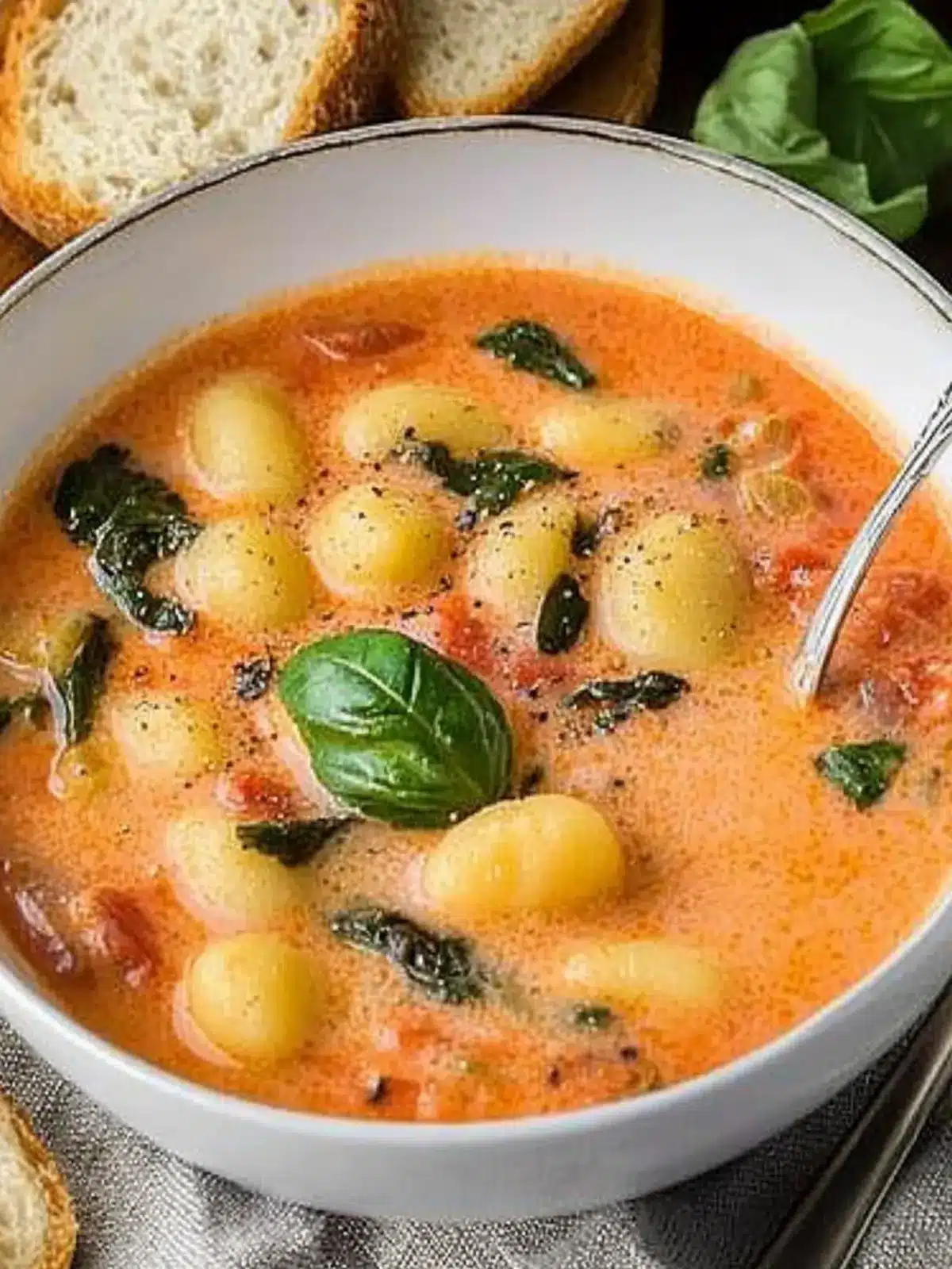 Cozy Tomato Gnocchi Soup for Comforting Home Dining 3 Tomato Gnocchi Soup