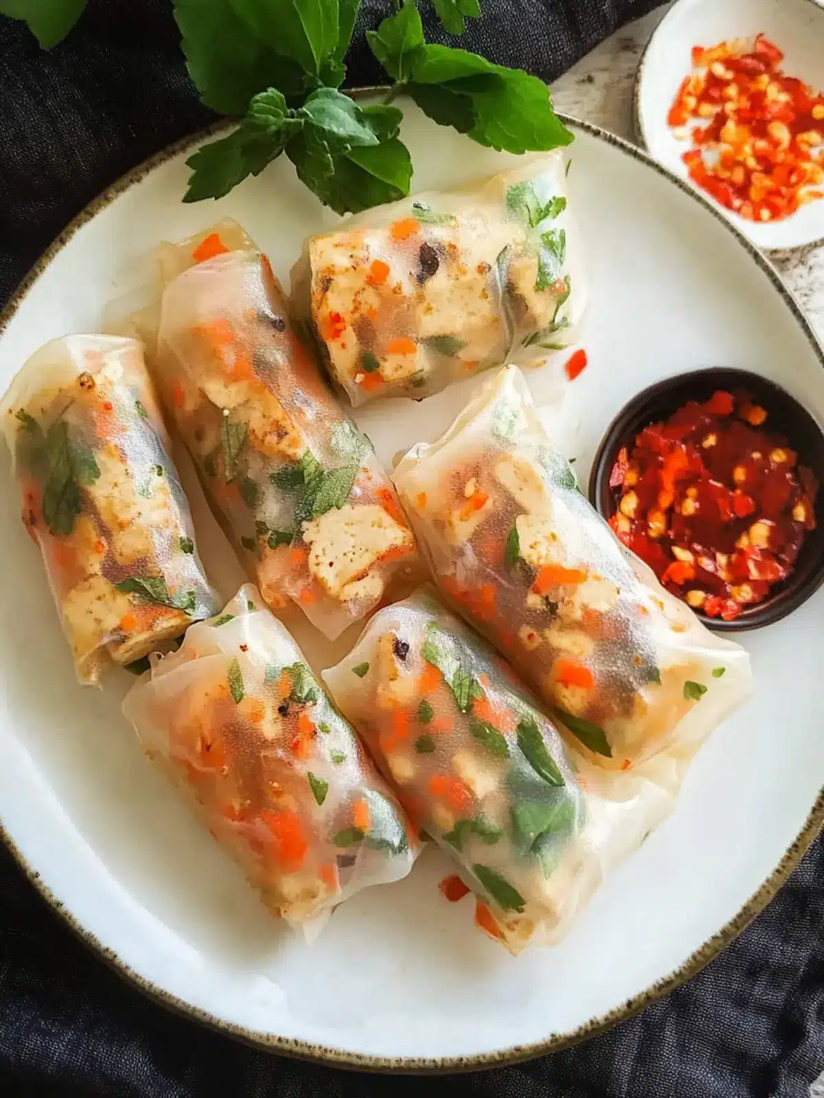 Savory Tofu Spring Rolls: A Flavorful Homemade Treat 4 Tofu Spring Rolls