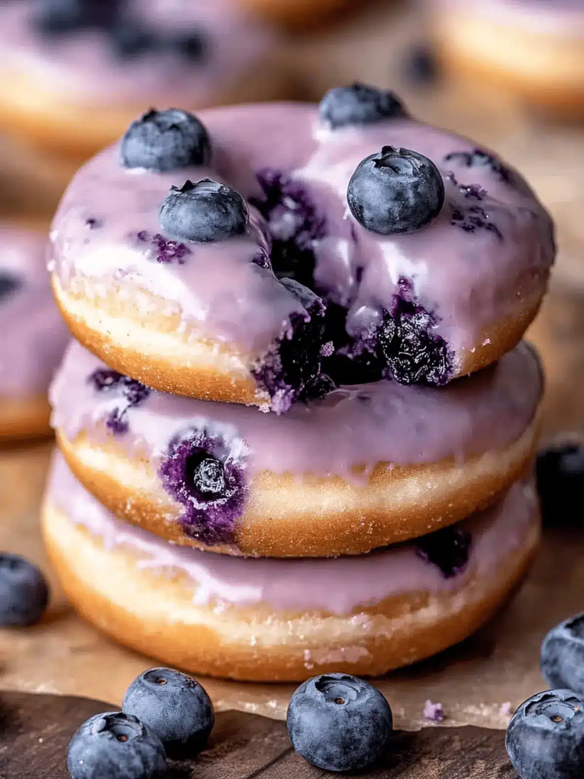 Baked Blueberry Cake Donuts That Will Brighten Your Morning 2 Baked Blueberry Cake Donuts