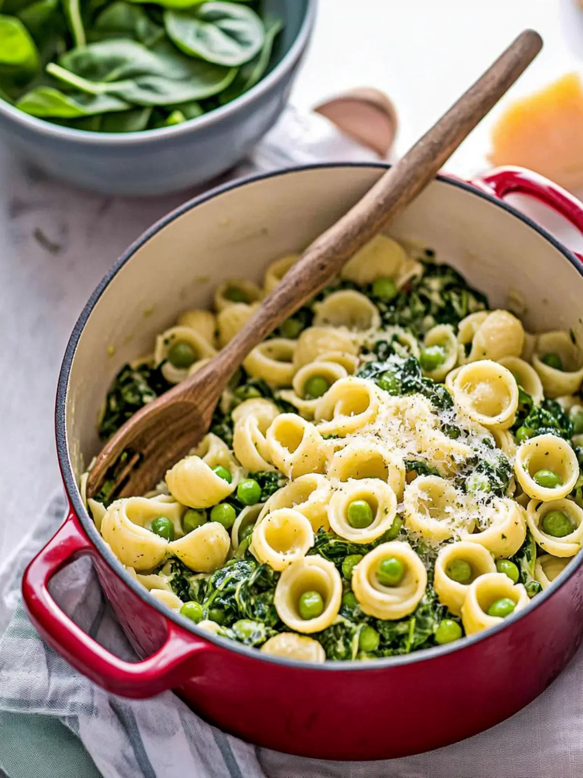 Delicious Spinach Pea Pasta: A Creamy One-Pot Wonder 3 Spinach Pea Pasta