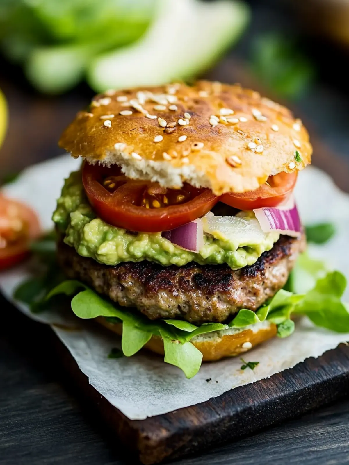 Delicious Paleo Turkey Burgers with Guacamole Magic 3 Paleo Turkey Burgers with Guacamole