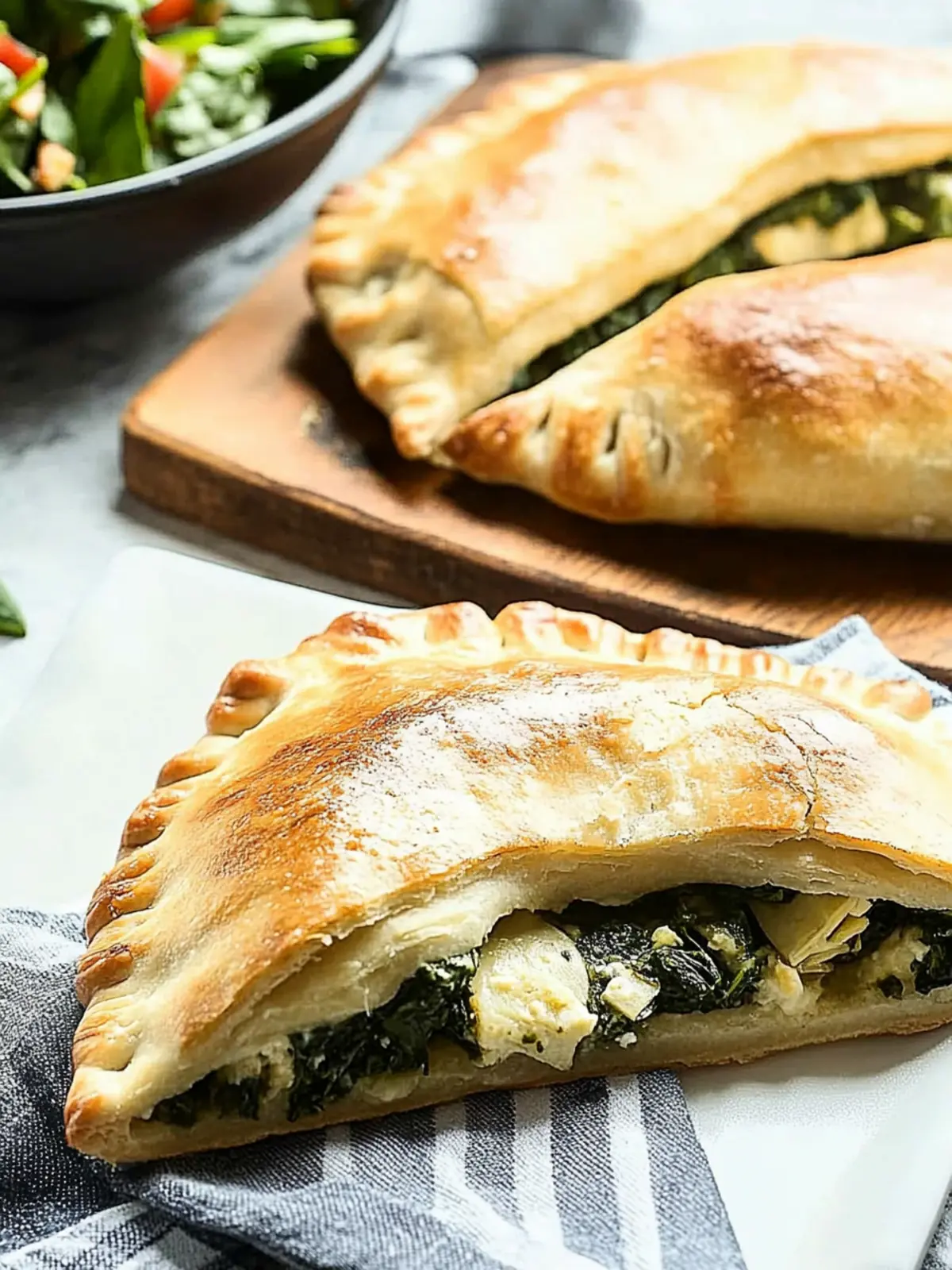 Spinach and Artichoke Calzone That's Guilt-Free Goodness 2 Calzone with Spinach and Artichoke