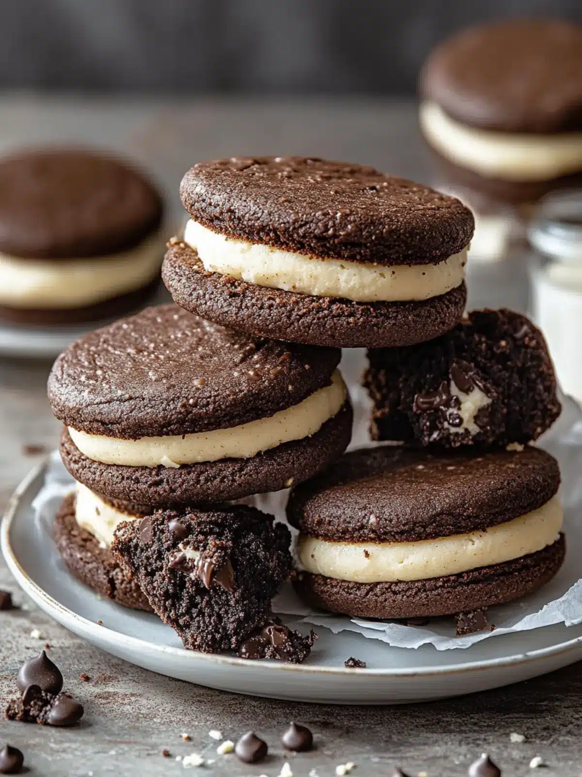 Decadent Brownie Cookie Dough Sandwich Cookies You ll Love 2 Brownie Cookie Dough Sandwich Cookies