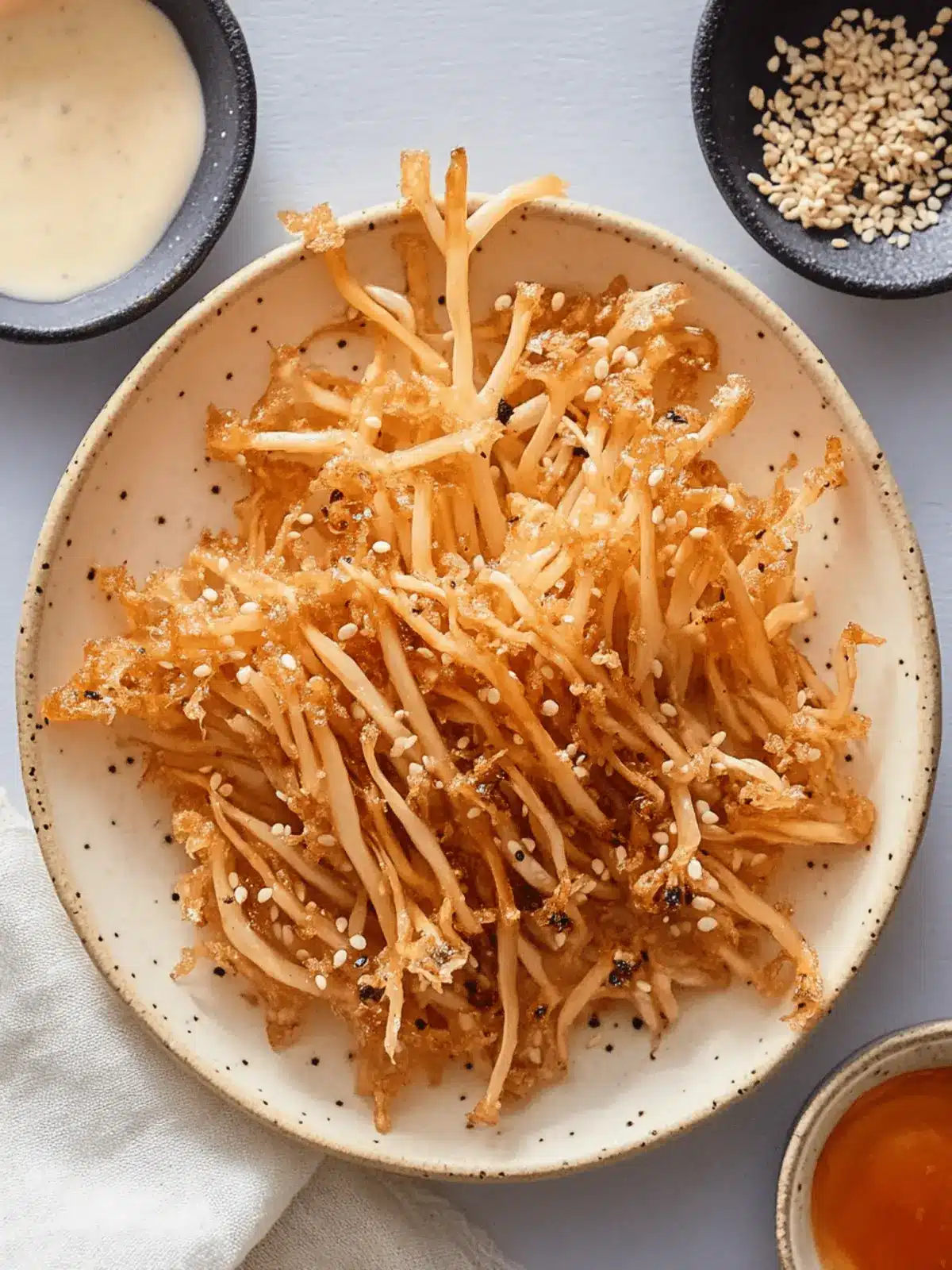 Crispy Fried Enoki Mushroom Snacks You ll Crave Again and Again 2 Fried Enoki Mushroom