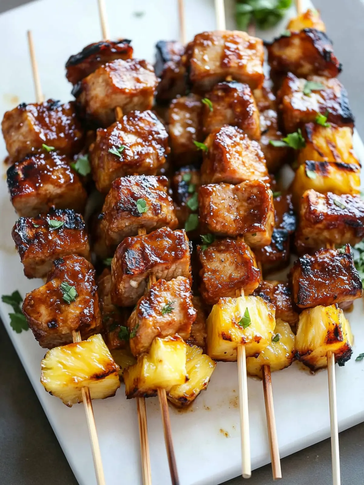 Flavor-Packed Pineapple BBQ Pork Skewers for Perfect Grilling 2 Pineapple BBQ Pork Skewers