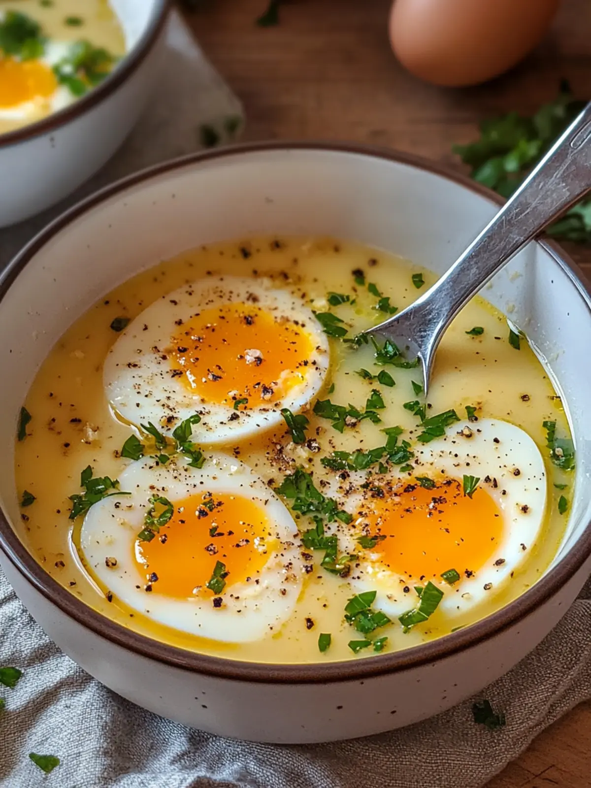 Savory Egg & Garlic Soup for Comforting Homemade Goodness 3 Egg & Garlic Soup