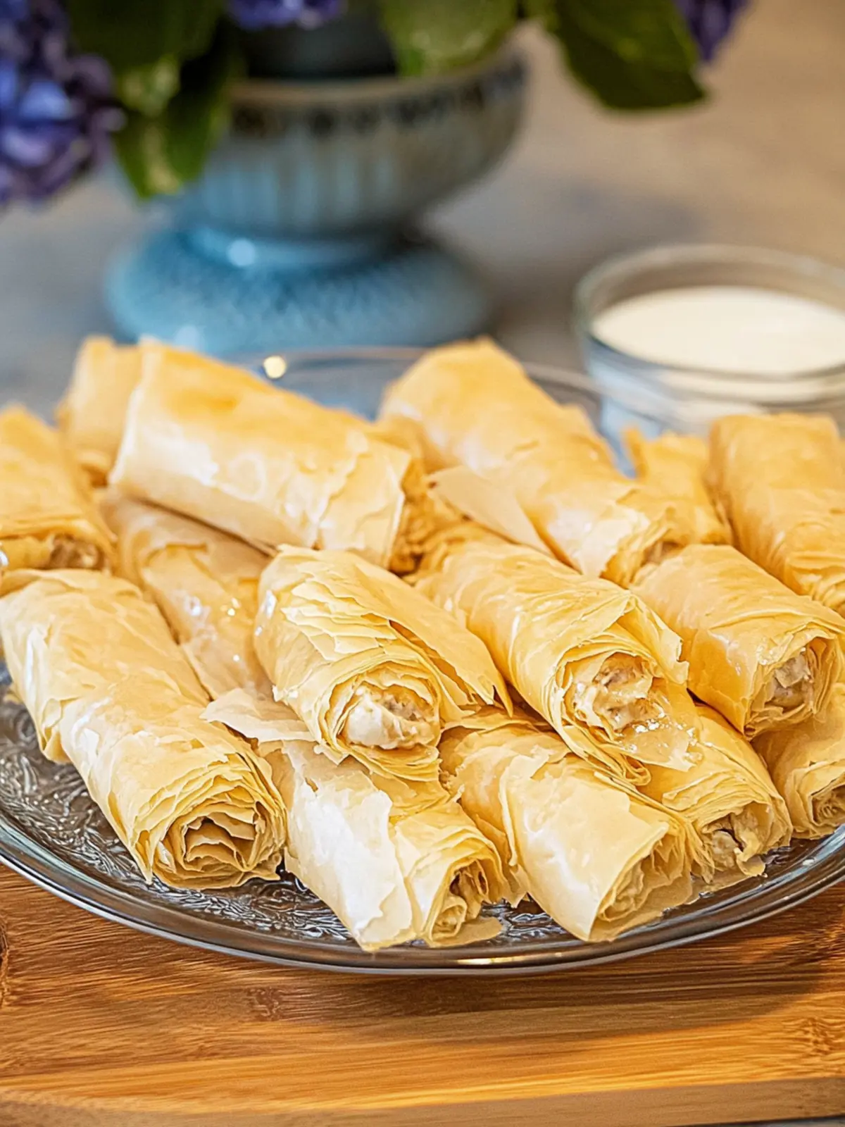 Indulge in Greek Custard and Phyllo Rolls for Sweet Bliss 2 Greek Custard and Phyllo Rolls