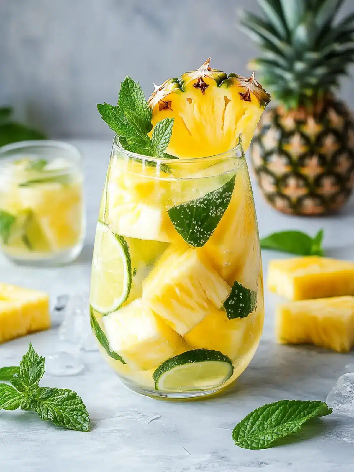 Pineapple Infused Water: Your Ultimate Summer Refreshment 2 Pineapple Infused Water
