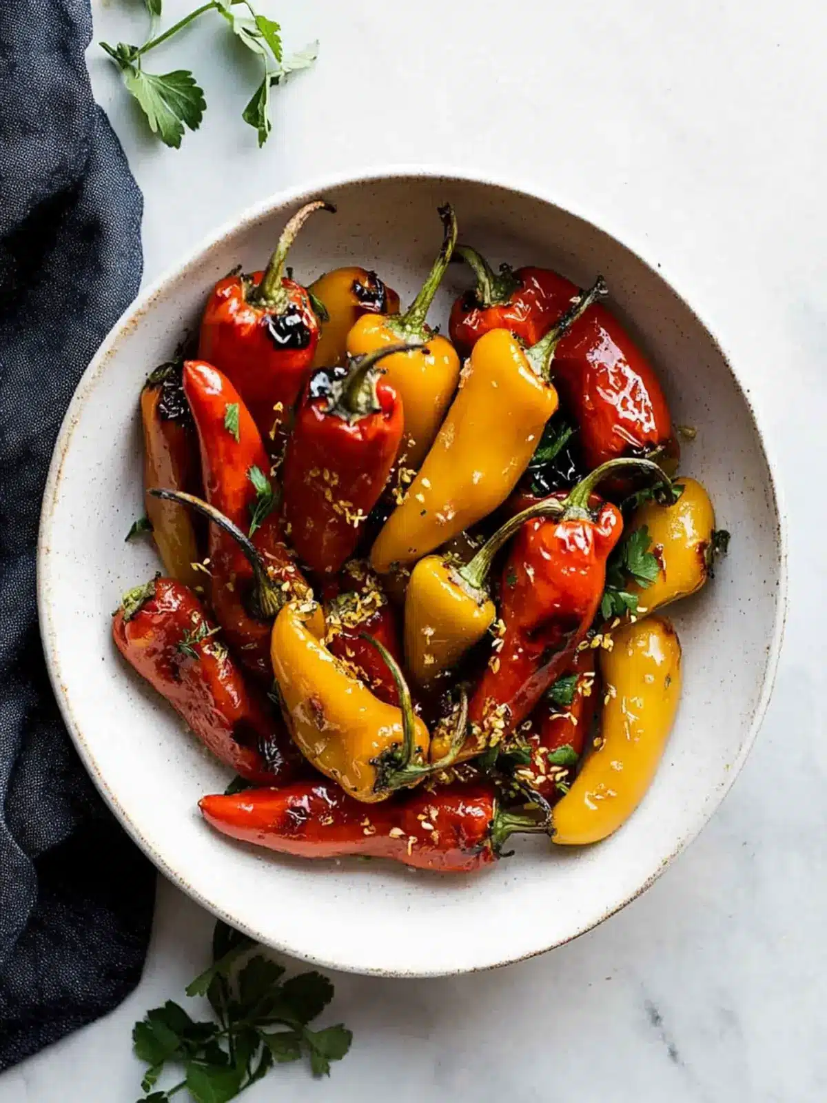 Savor the Flavor: Easy Roasted Mini Peppers Recipe 2 Roasted Mini Peppers
