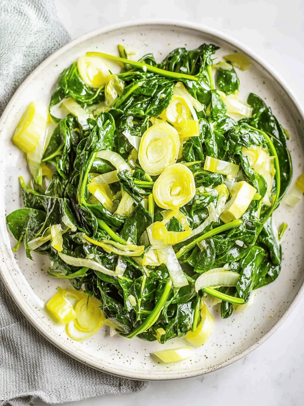 Saut ed Spinach and Leeks: A Quick Flavor-Packed Side Dish 3 Saut ed Spinach and Leeks