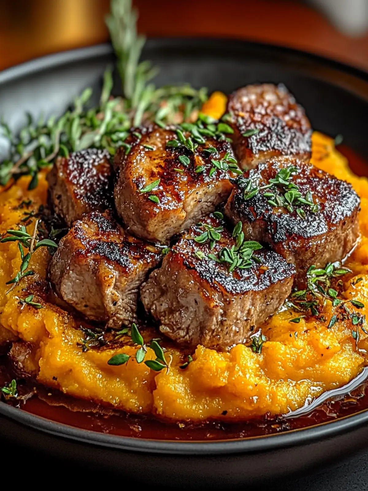 Savory Apple Cider Pork with Creamy Mashed Sweet Potatoes 4 Apple Cider Pork with Mashed Sweet Potatoes