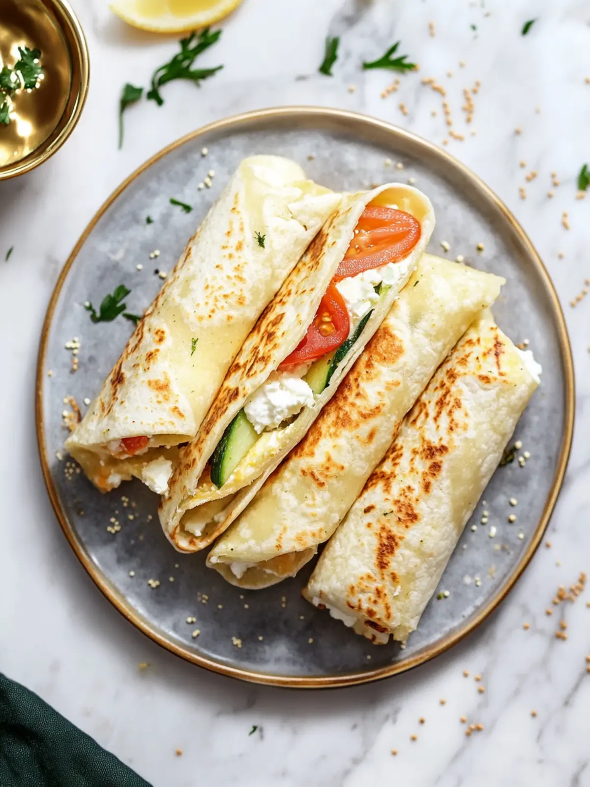 Delicious Cottage Cheese Wraps: Easy Low-Carb Delight! 2 Cottage Cheese Wraps