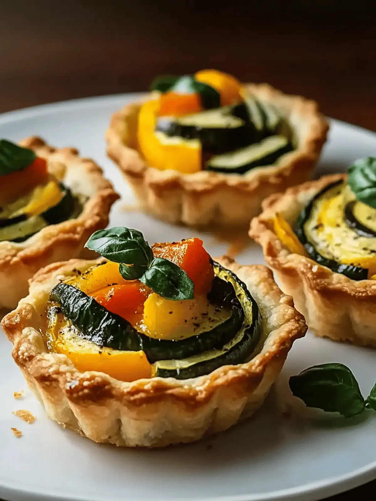 Mini Ratatouille Tartlets for a Flavor-Packed Feast 2 Mini Ratatouille Tartlets