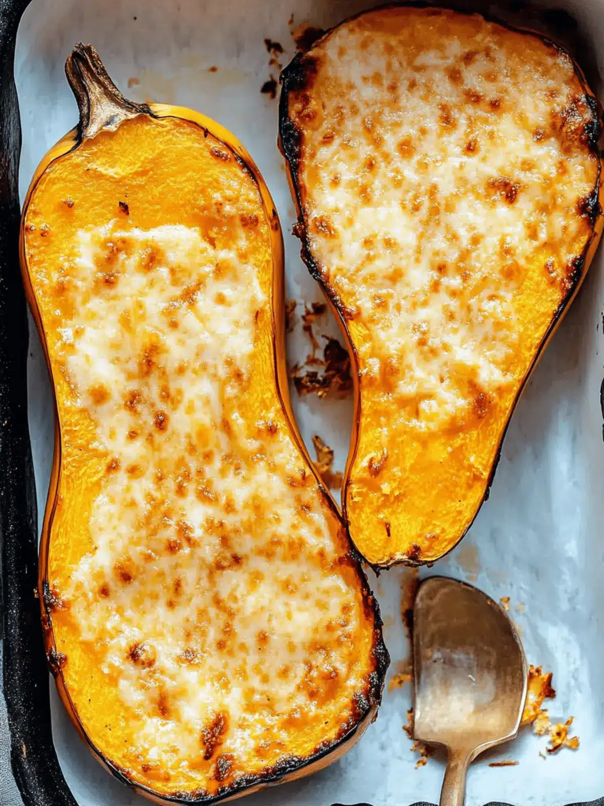 Mouthwatering Baked Butternut Squash with a Cheesy Twist 3 Baked Butternut Squash