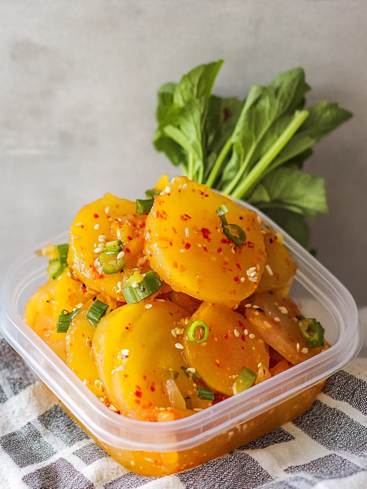 Delicious Seasoned Yellow Pickled Radish in 5 Minutes 3 Seasoned Yellow Pickled Radish