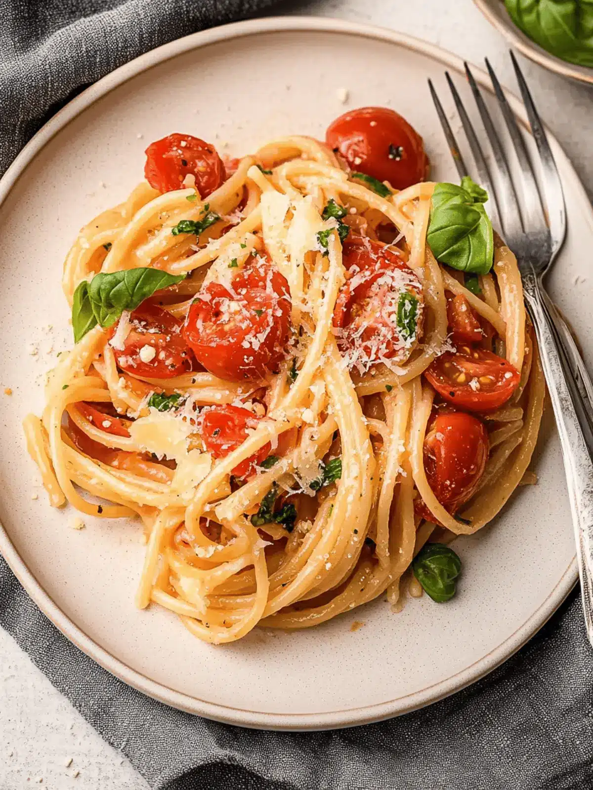 Quick and Easy Tomato Basil Pasta for Busy Weeknights 4 Tomato Basil Pasta