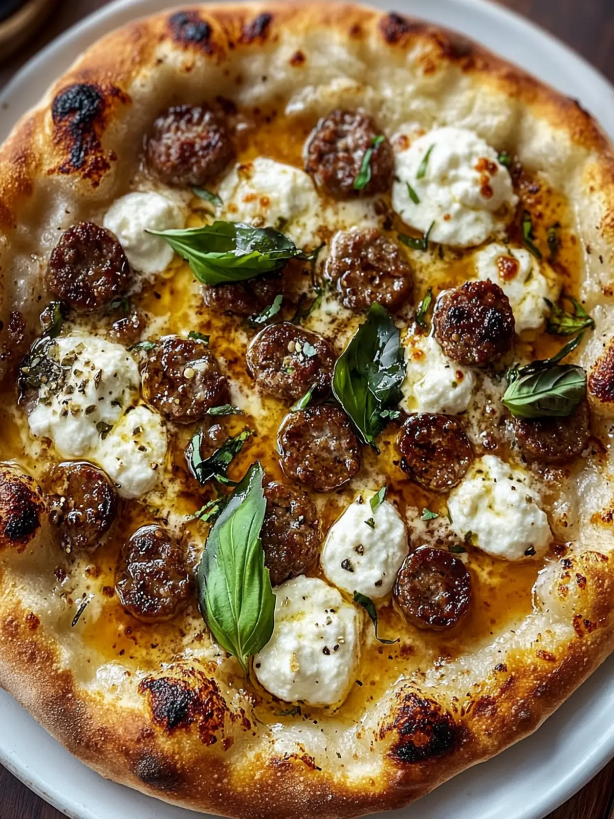 Satisfy Your Cravings with Sausage Ricotta Hot Honey Pizza 4 Sausage Ricotta Hot Honey Pizza