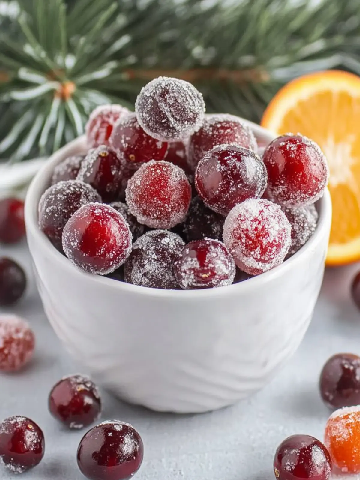 Delightful Orange Vanilla Candied Cranberries for Festive Snacking 3 Orange Vanilla Candied Cranberries