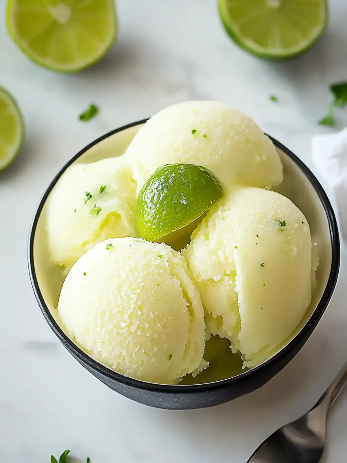 Refresh with Irresistible Homemade Lime Sorbet Delight 4 Lime Sorbet