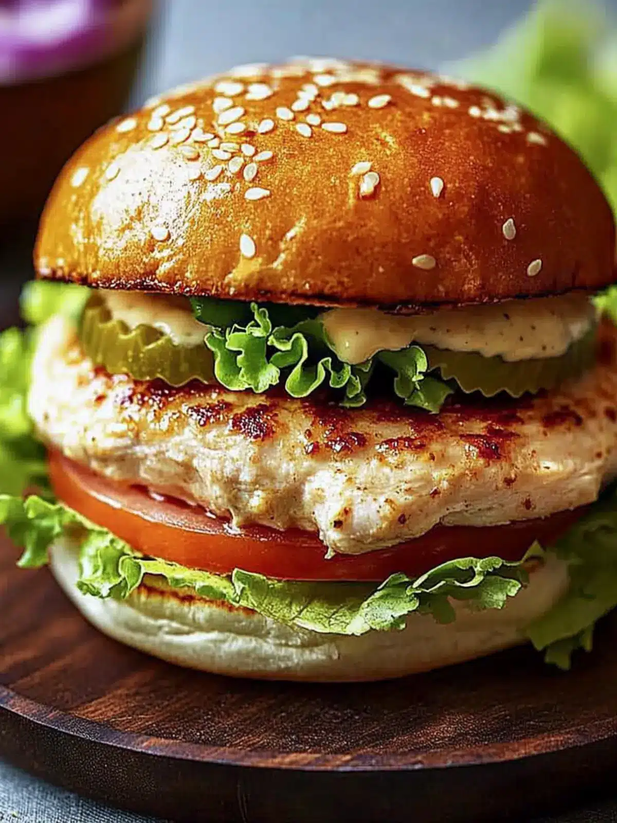 Heavenly Chicken Caesar Burger for Your Weekend BBQ Fun 4 Chicken Caesar Burger