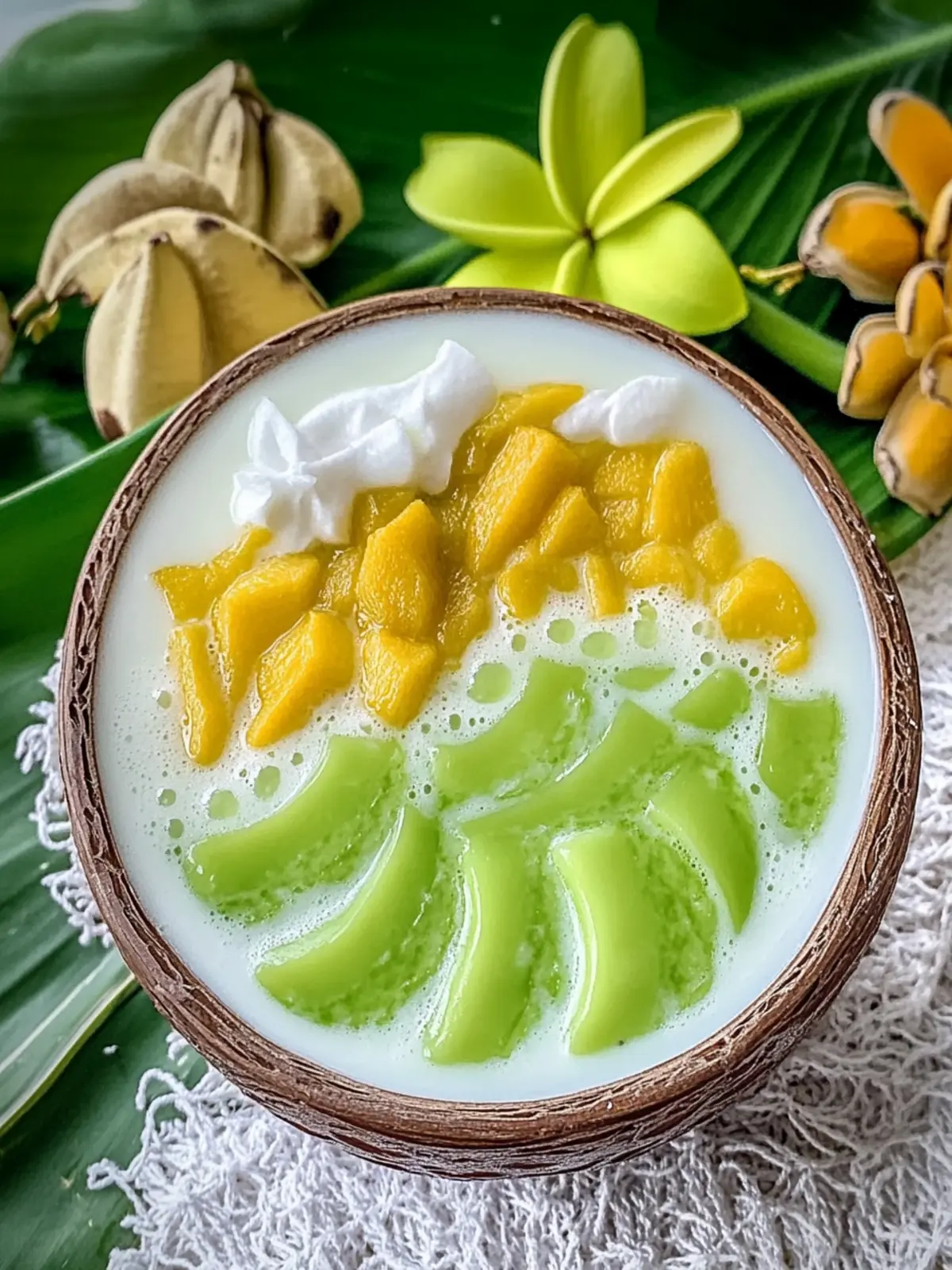 Thai Lod Chong Dessert: A Colorful Delight to Sweeten Your Day 4 Thai Lod Chong Dessert
