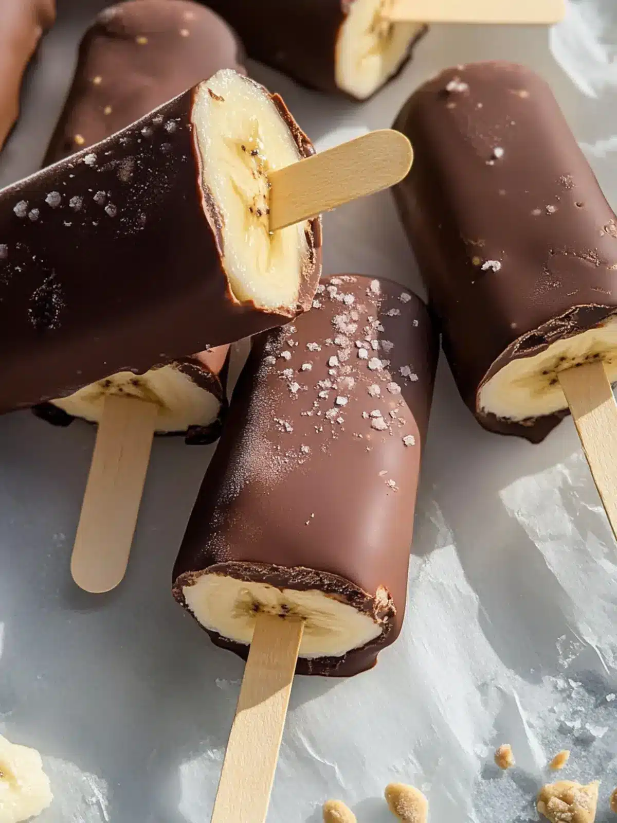 Homemade Chocolate Covered Banana Ice Cream Bars Bliss 3 Chocolate Covered Banana Ice Cream Bars