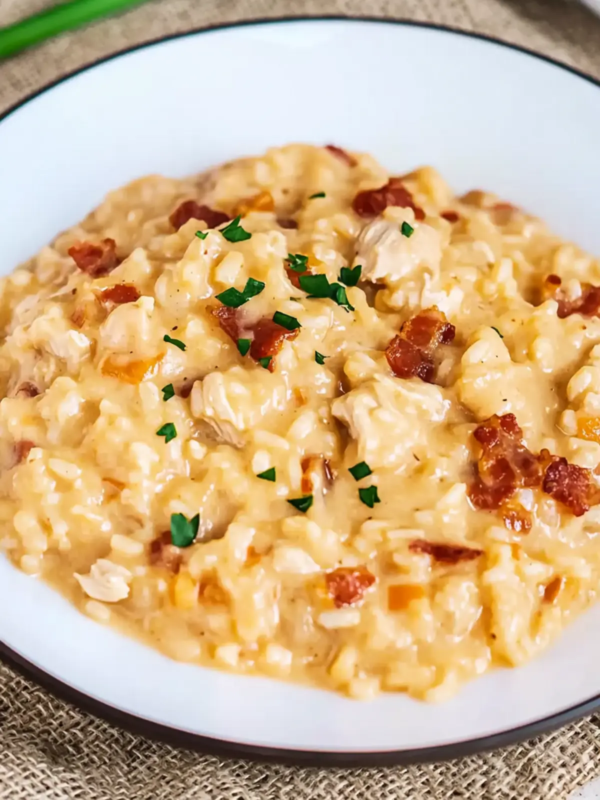 Creamy Bacon, Cheddar, and Chicken Risotto You ll Love 3 Bacon, Cheddar, and Chicken Risotto