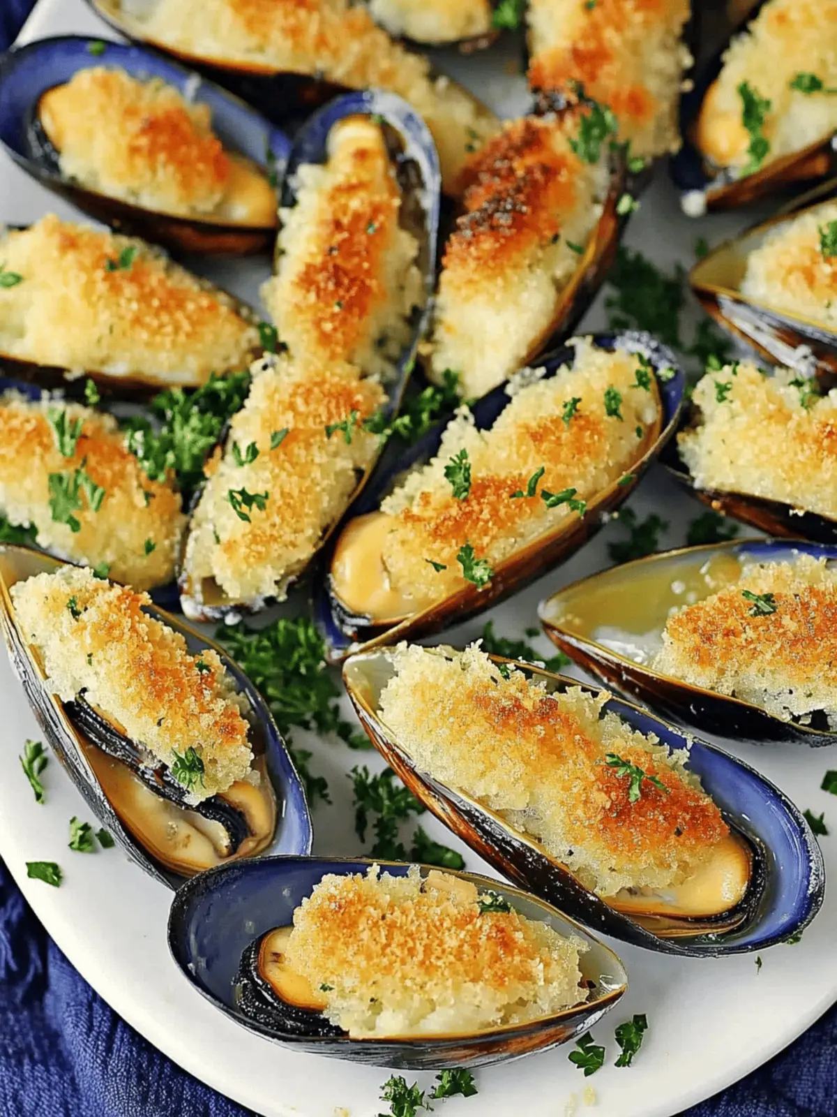 Irresistible Stuffed Baked Mussels with Creamy Garlic Bliss 3 Stuffed Baked Mussels