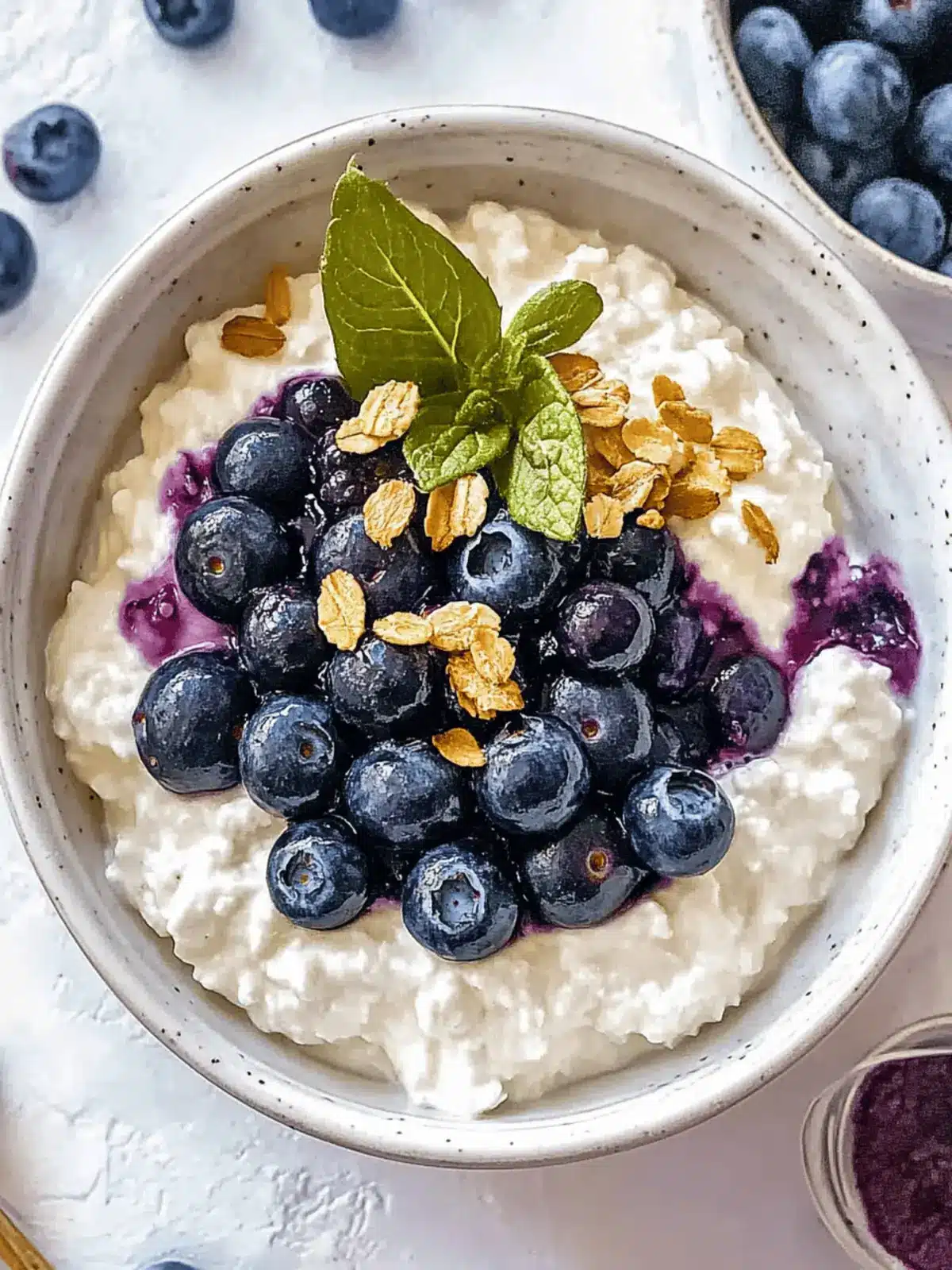Delicious Blueberry Cottage Cheese Bowl You Need to Try! 3 Blueberry Cottage Cheese Bowl