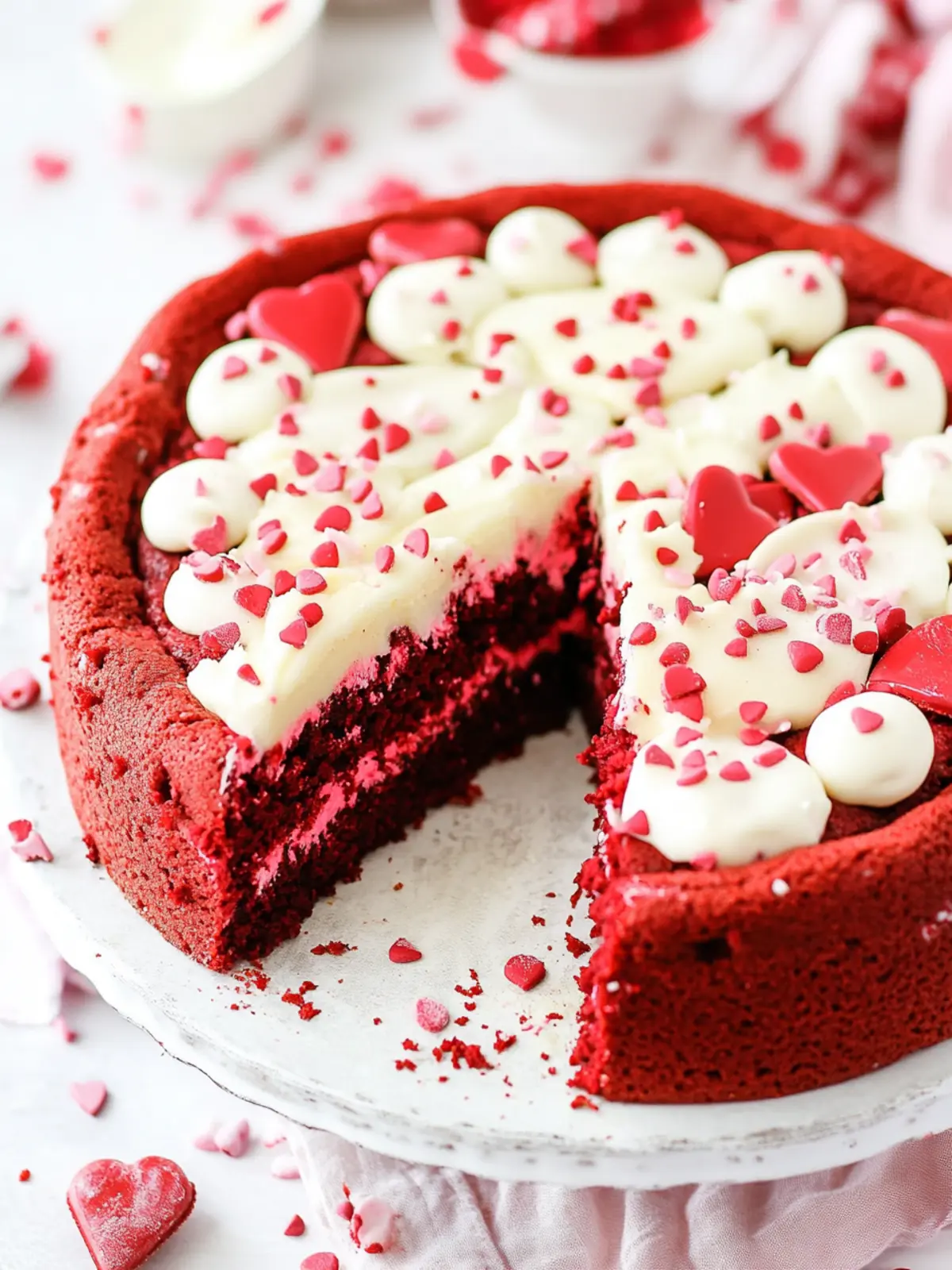 Indulge in this Easy Red Velvet Cookie Cake Delight 2 Red Velvet Cookie Cake